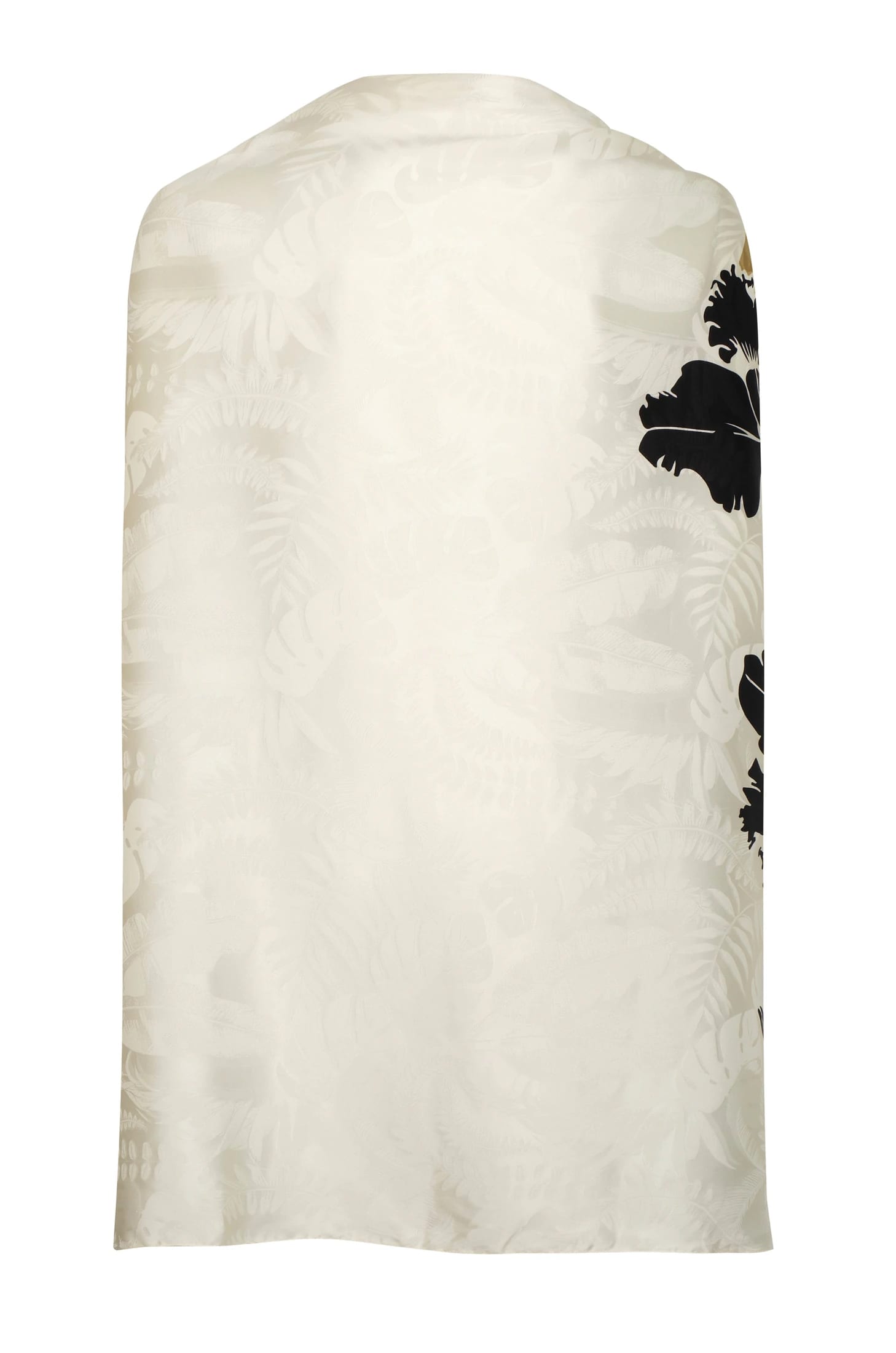 Capote Silk Jacquard Cape / Black Orchids - imagen 2