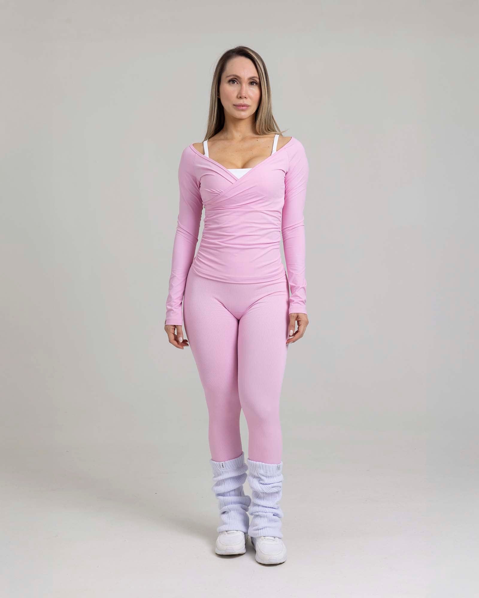 Leggings sculpt seamless rosado tropi FIBER - imagen 1