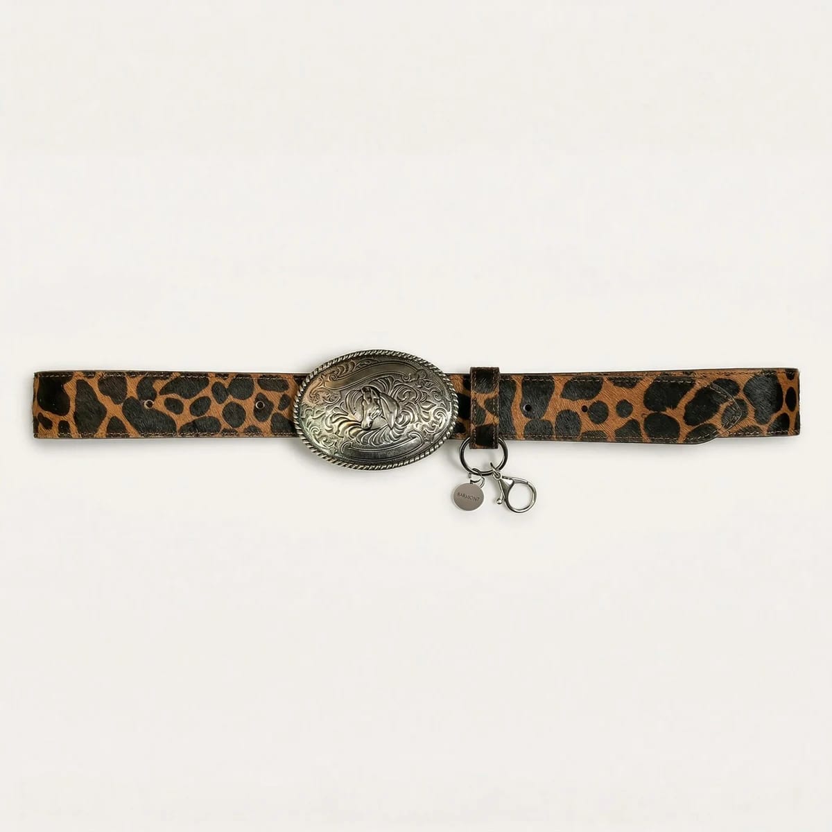 Cinturón de Cuero Leopardo con Hebilla Western – Barmont - imagen 2