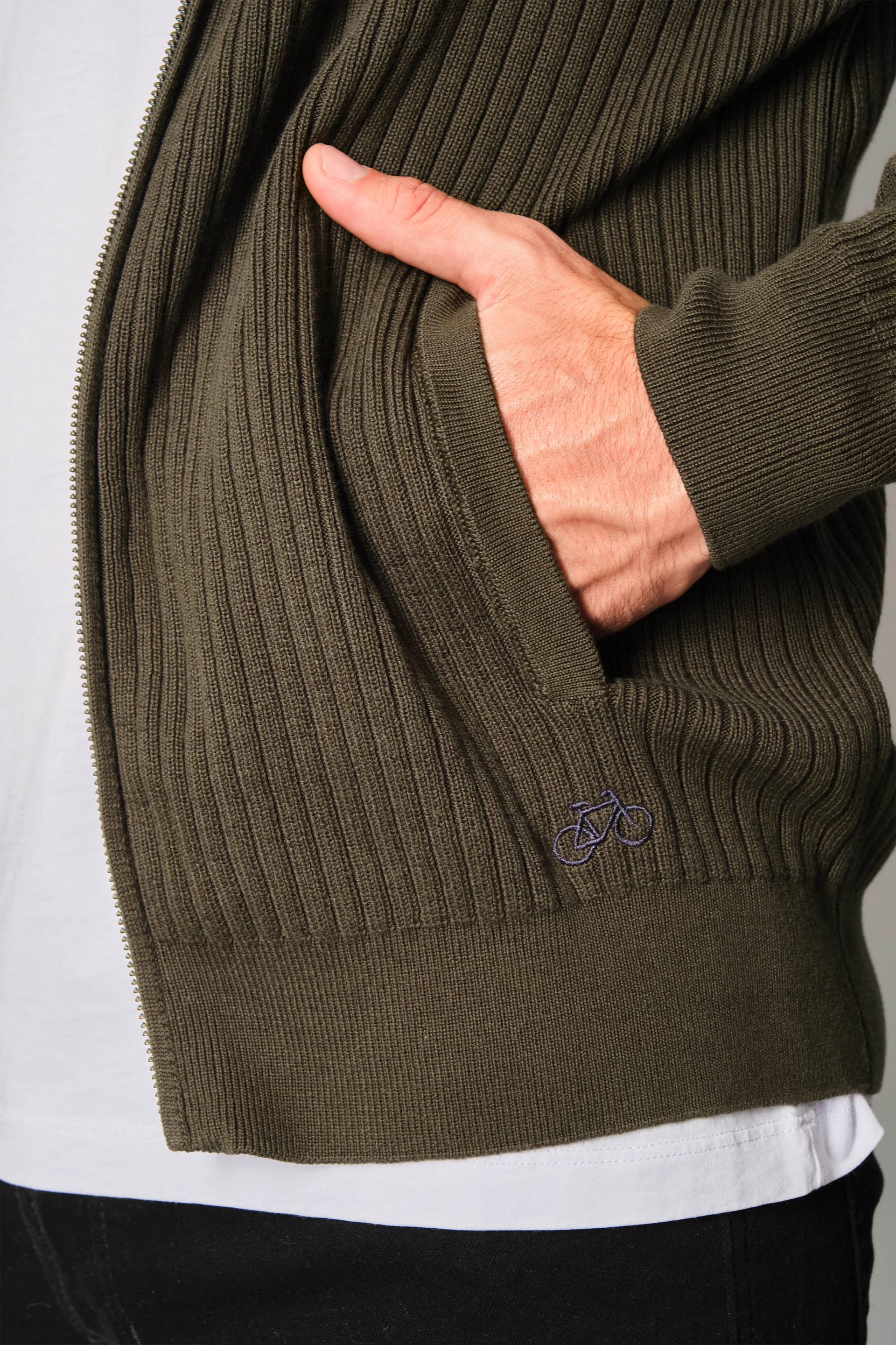 SACO LINED FULL ZIP MILITAR - imagen 2
