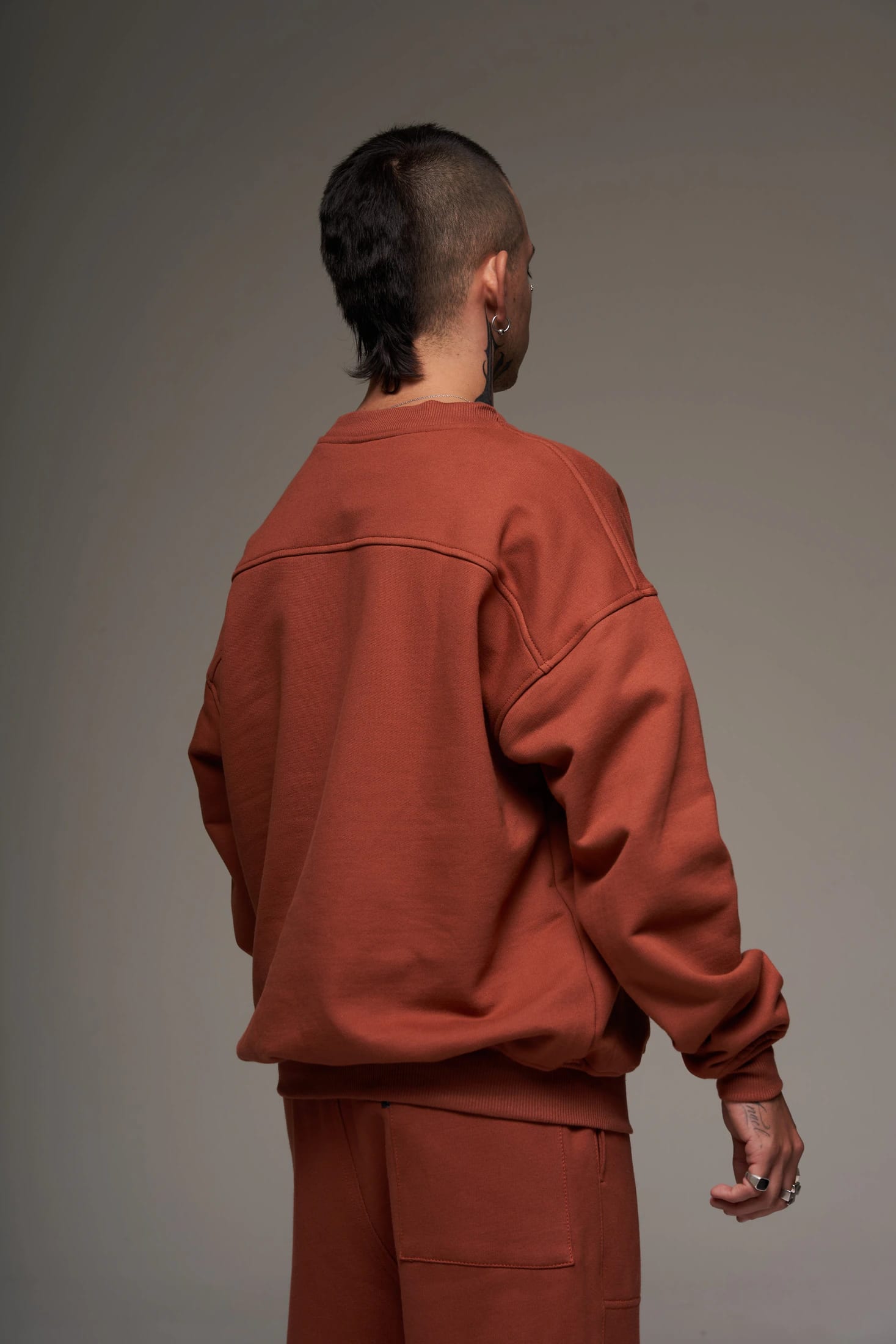 Crewneck Terracota 400 gramos 100 % Algodón - imagen 4