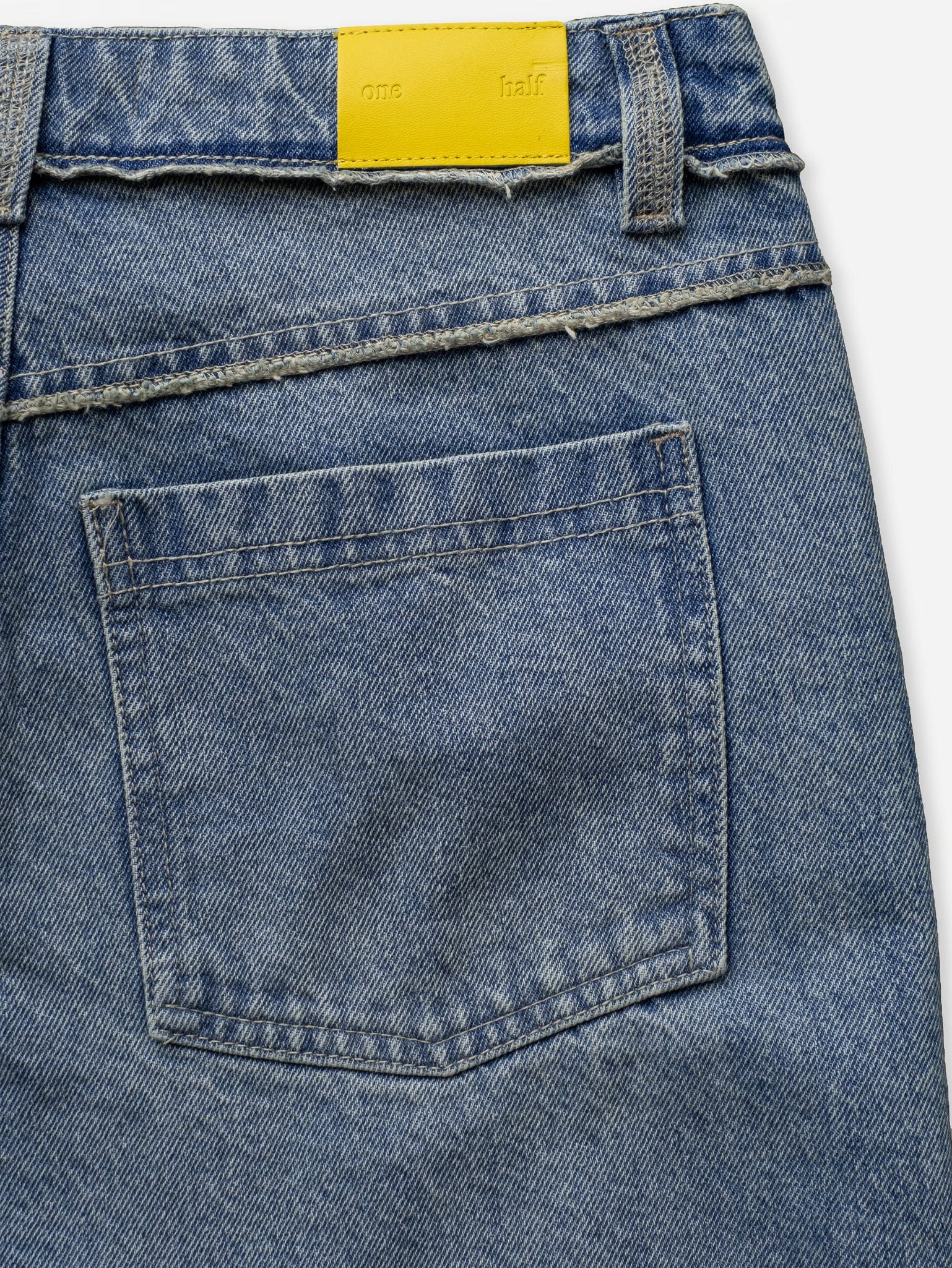 SPLIT LEG STRAIGHT JEAN - SOFT CLASSIC BLUE - imagen 5