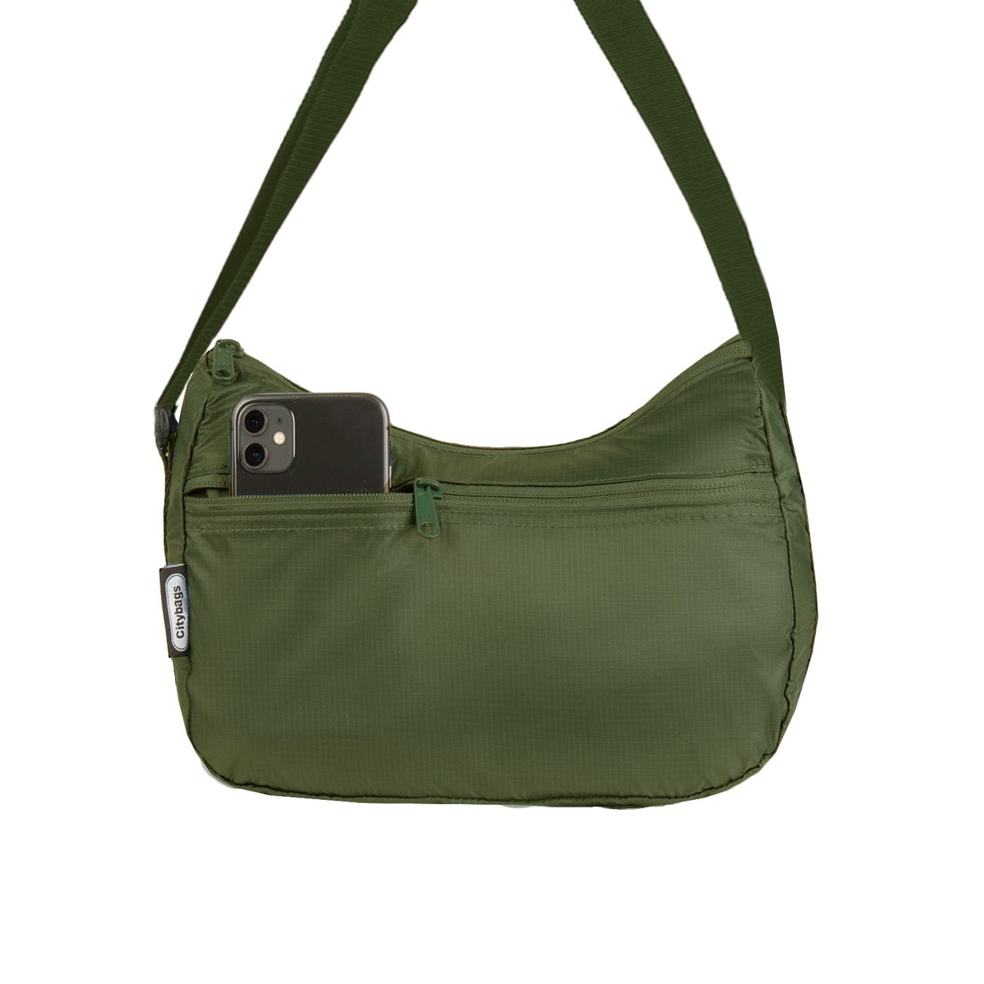Bolso City Manos Libres Plegable Verde Militar - imagen 4