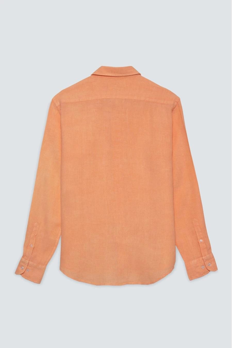 Men's linen shirt light coral - imagen 2