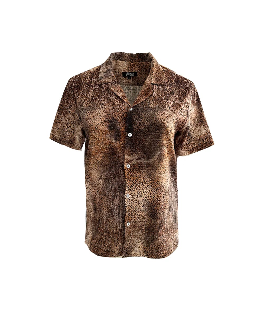 Camp Shirt in Distressed Leopard - imagen 2