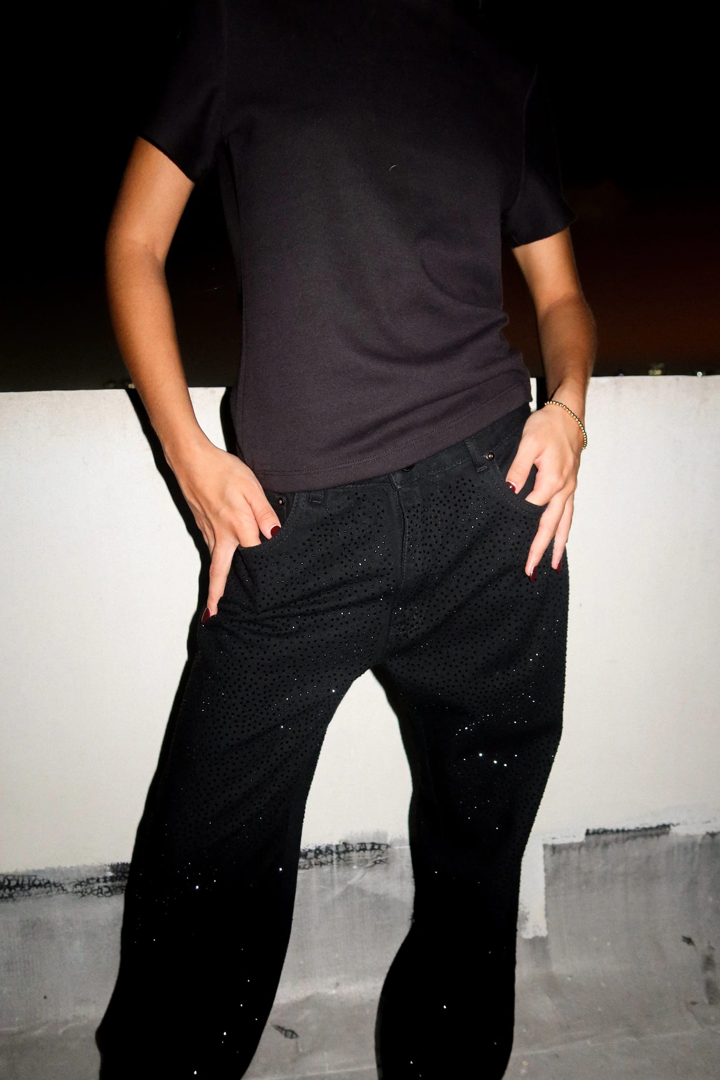 Black Sparkling Jeans - imagen 2