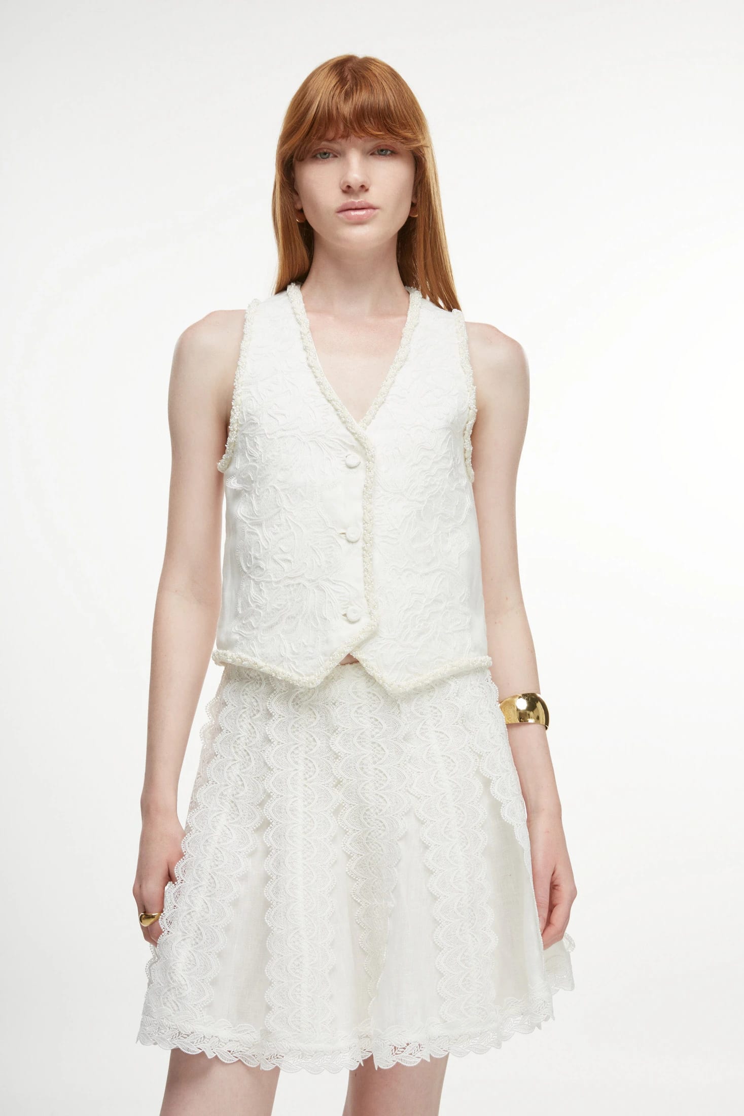 RESPLANDOR MINI SKIRT WHITE - imagen 3