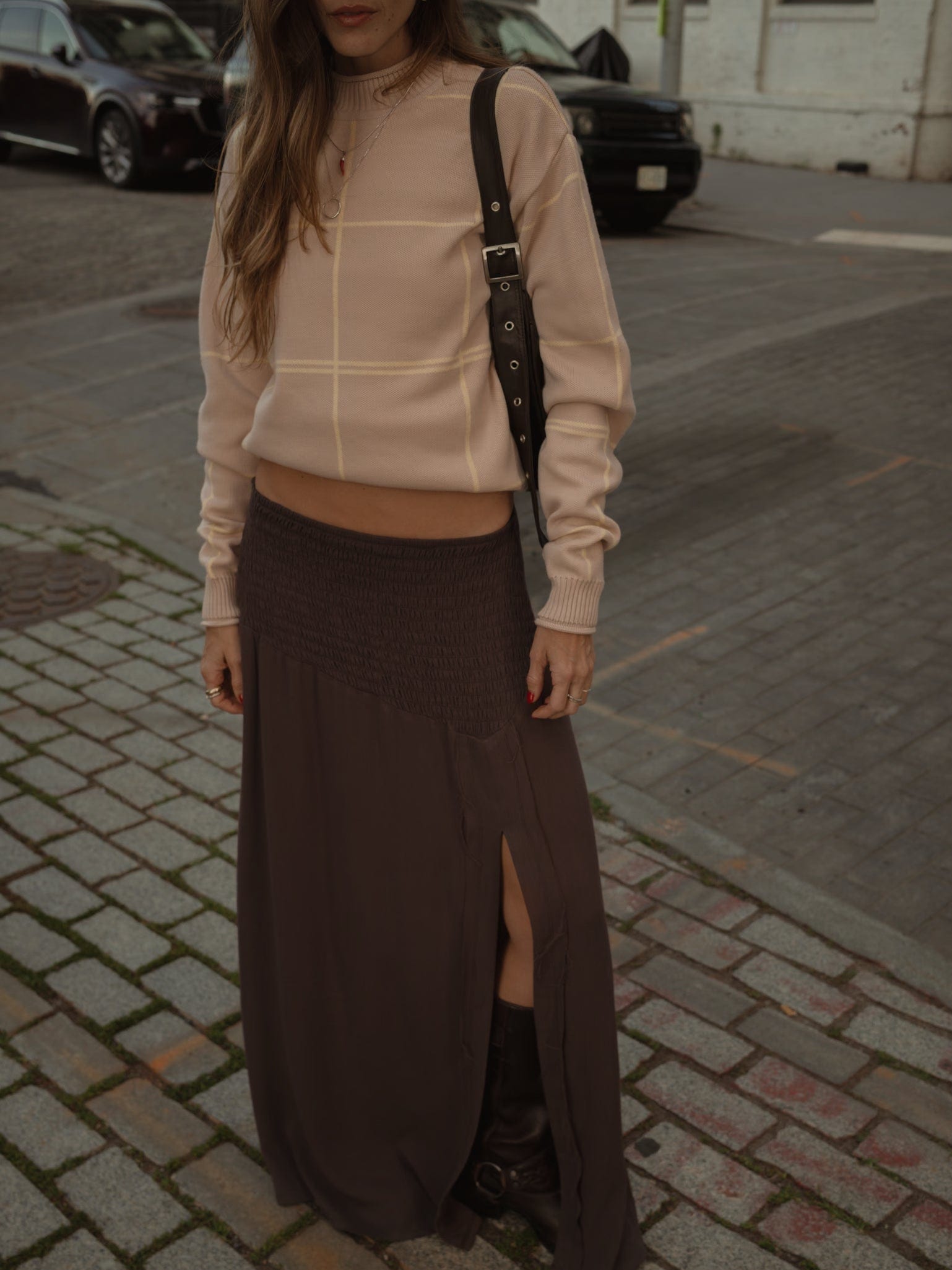 BOHO MAXI SKIRT - BROWN - imagen 4