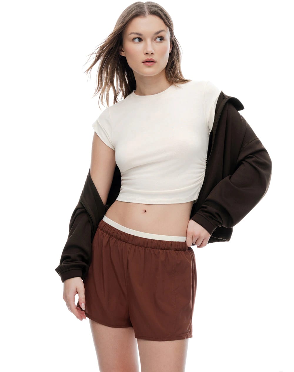 Short deportivo café mujer - imagen 3