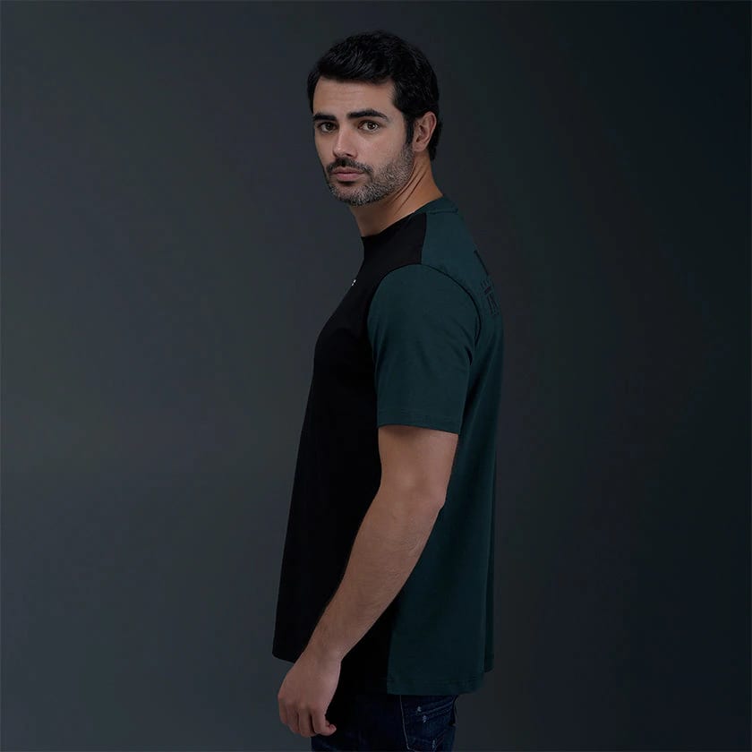 Camiseta Regular Negro Verde - imagen 3