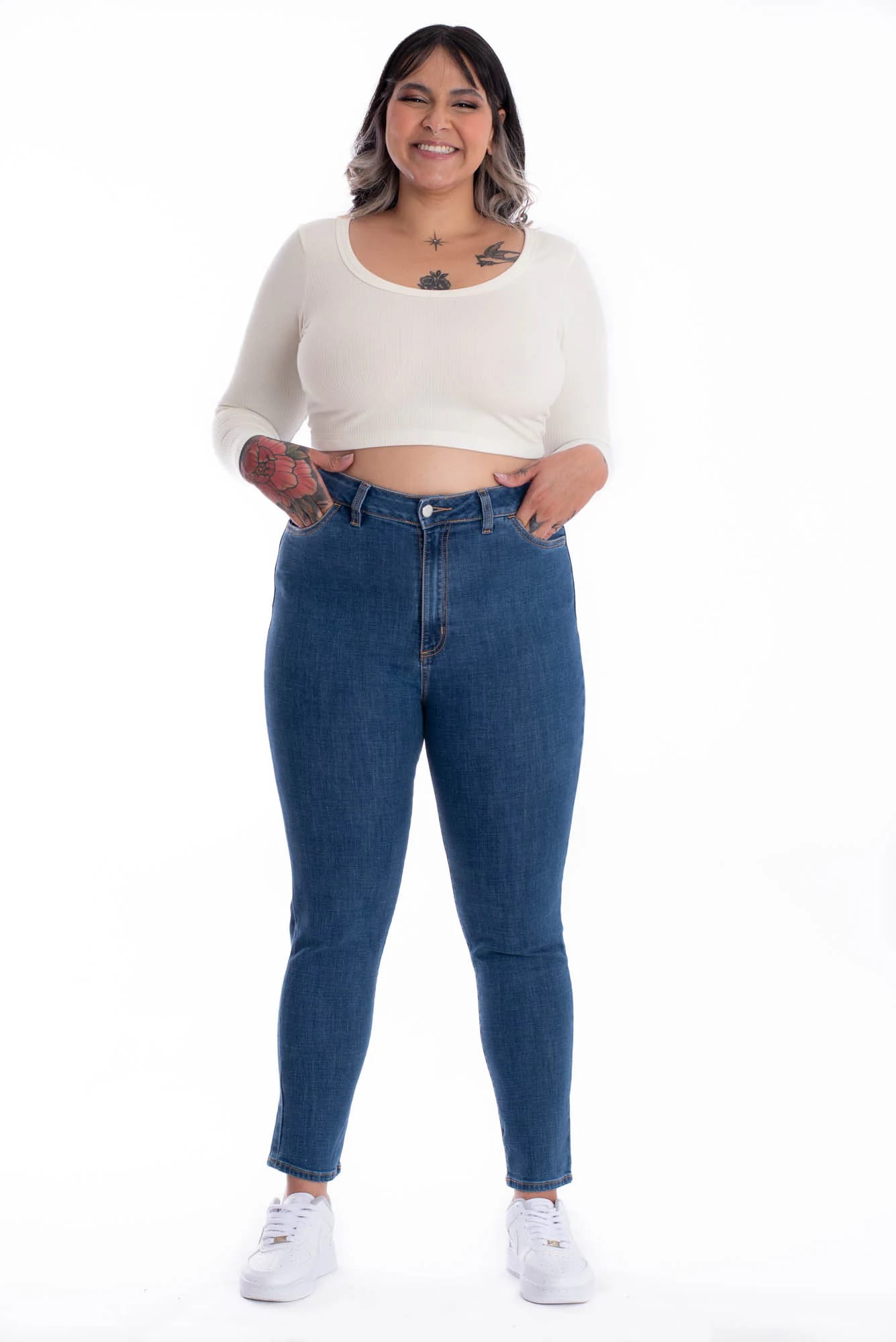 Jean Skinny Azul Medio 384 - imagen 2