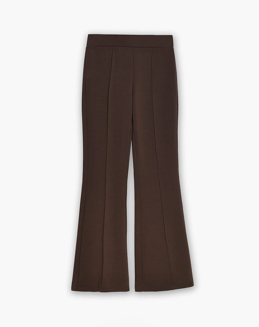 Pantalón tiro medio bota campana chocolate mujer - imagen 1