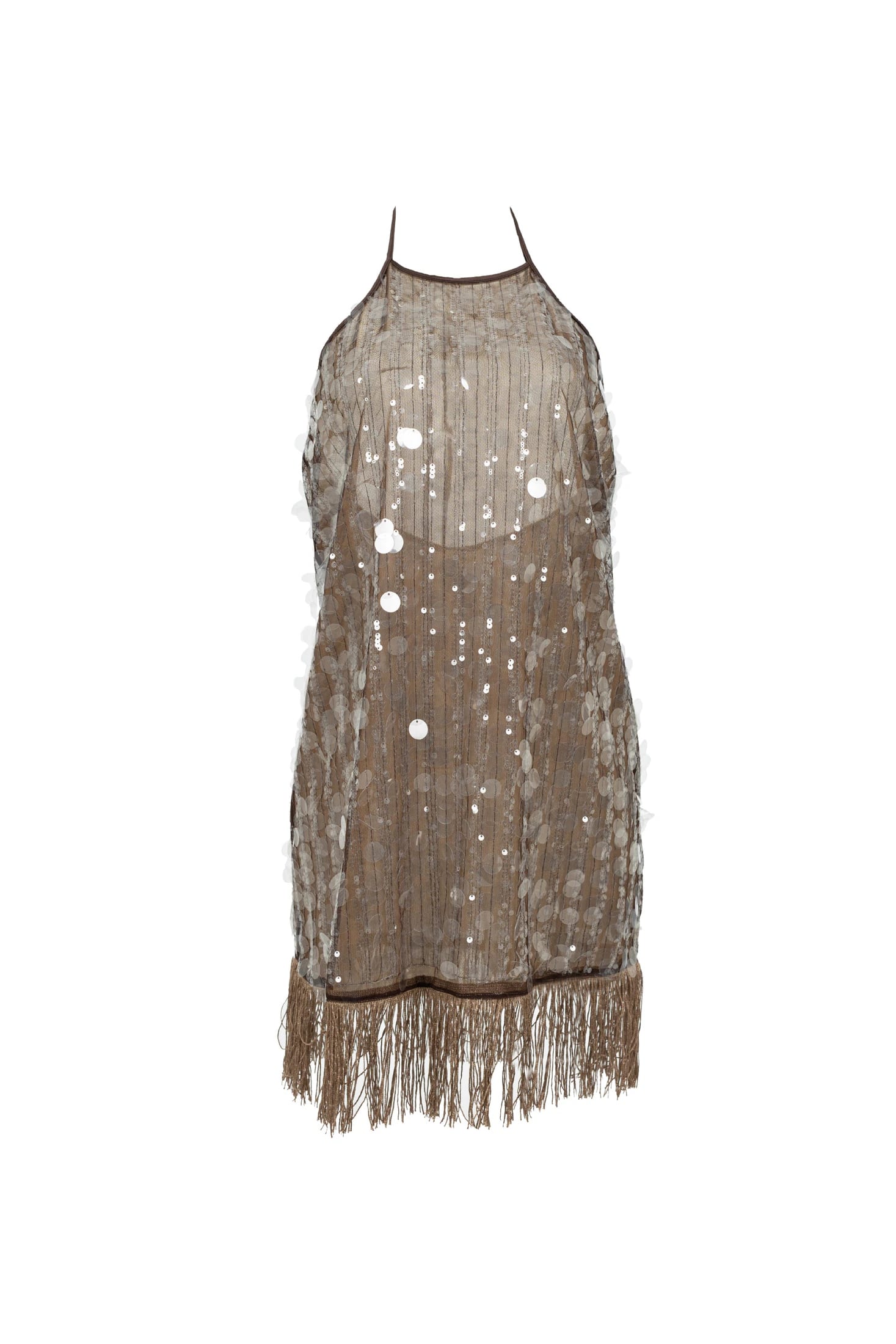 VESTIDO LENTEJUELAS ELLIPSE BY SARA RESTREPO CAFÉ - imagen 4