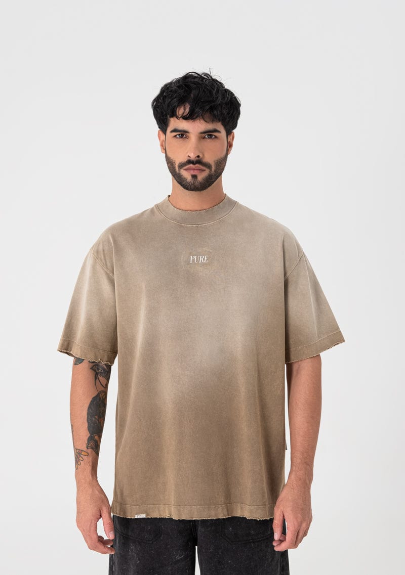 Heraldic brown shield T-shirt - imagen 2