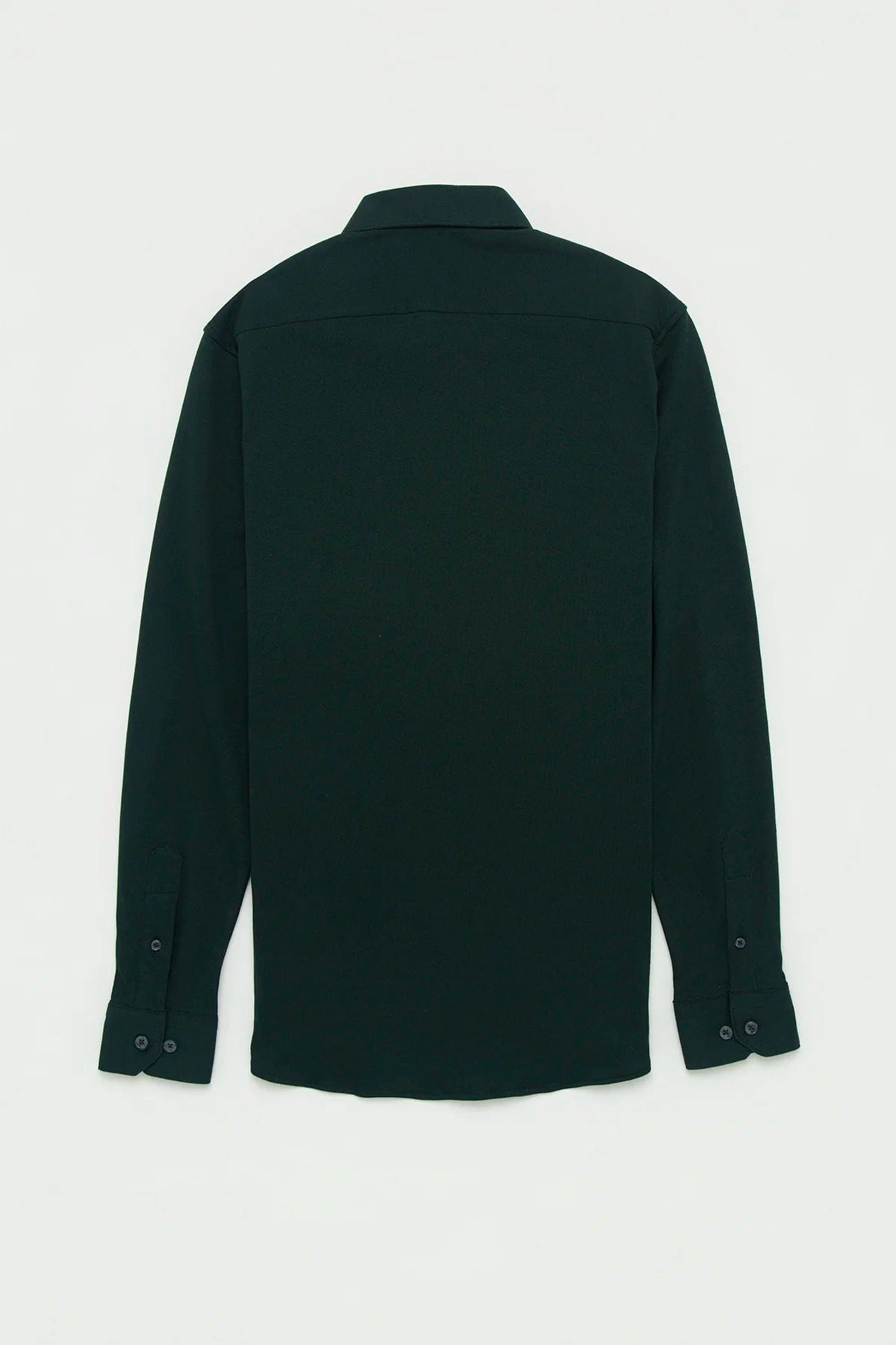 Camisa Piqué Algodón Verde Botella - imagen 4