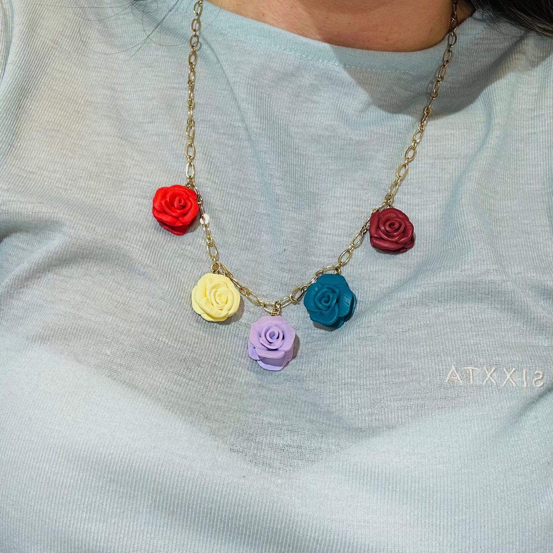 Collar Flora Rosé - imagen 1