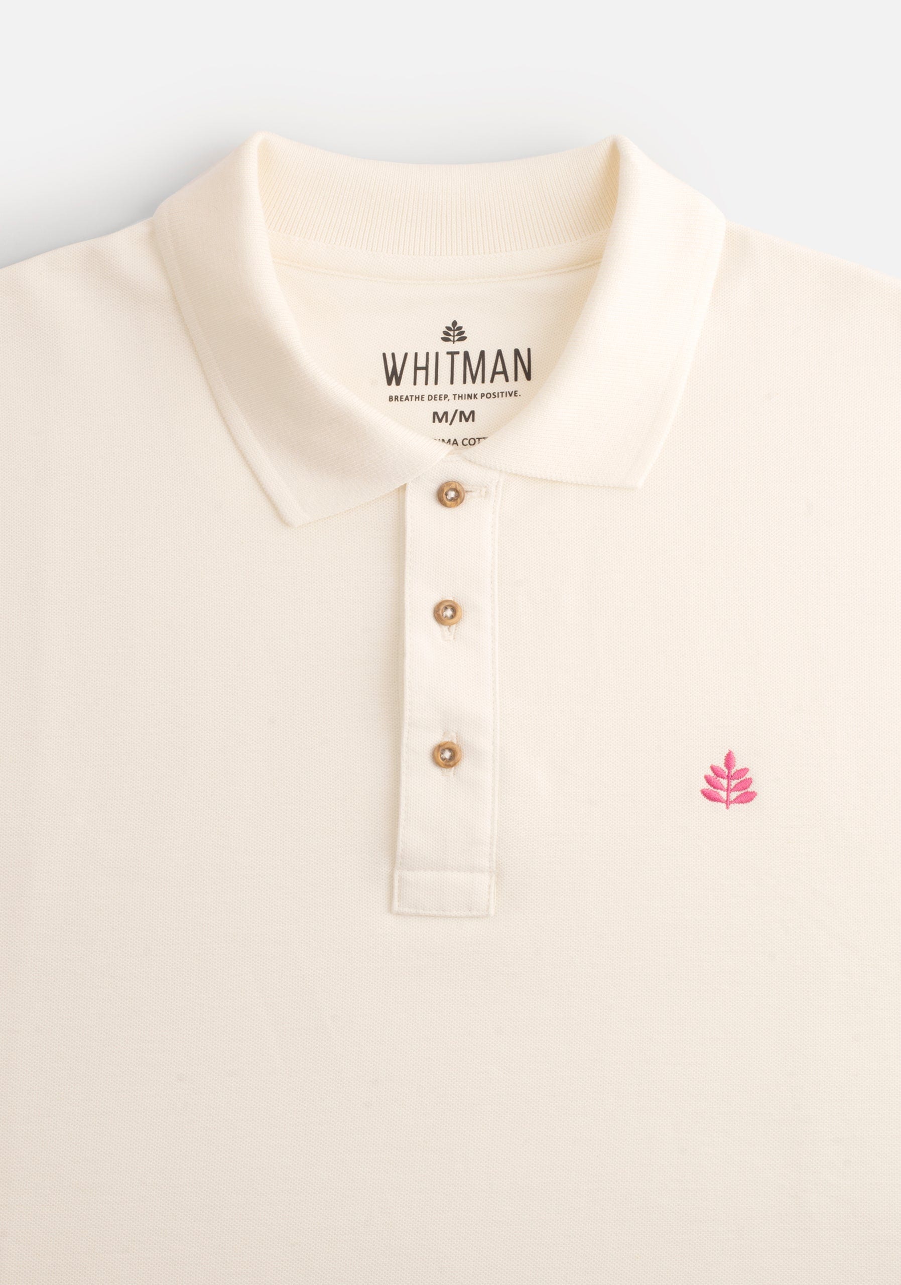 Camiseta Polo H Unicolor L-Fuc Marfil. - imagen 2