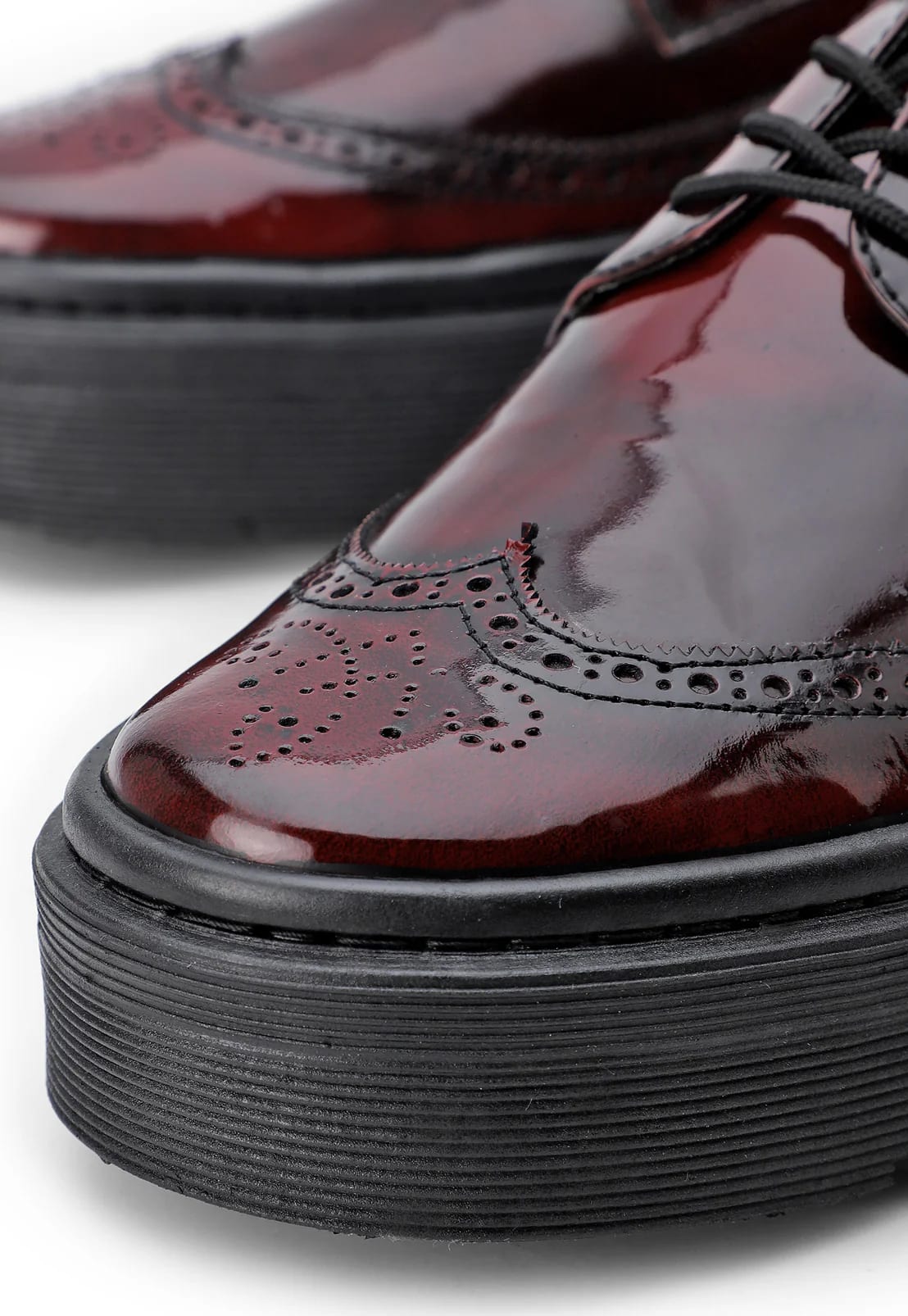 Zapatos oxford vinotinto suela chunky - imagen 7