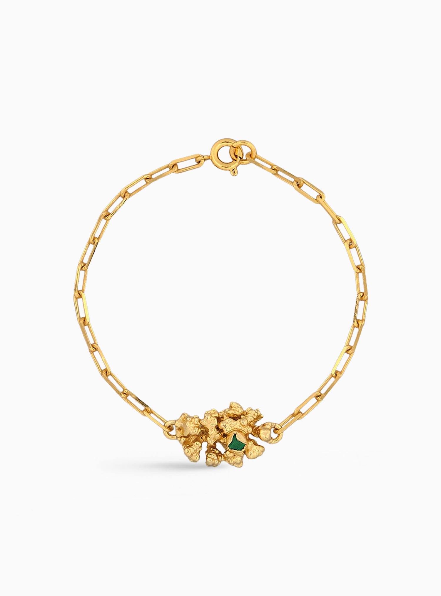 Aura Emerald Chunk Bracelet - imagen 1
