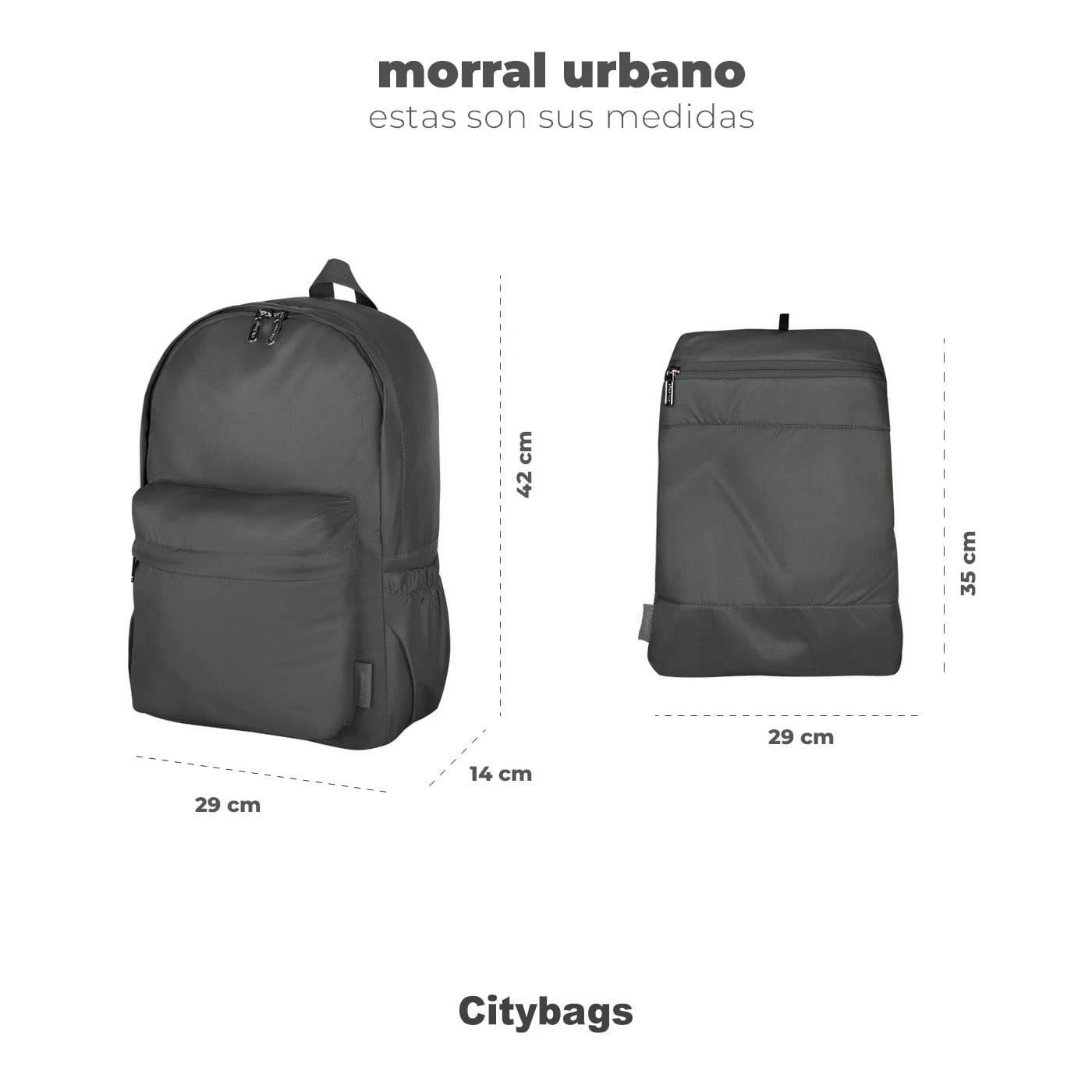 Morral Urbano Citybags Ultra Brillante Gold - imagen 6