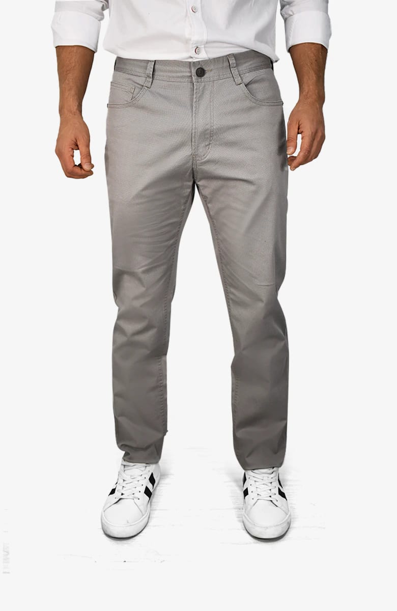 Pantalón Cinco Bolsillos Gris para Hombre - imagen 1