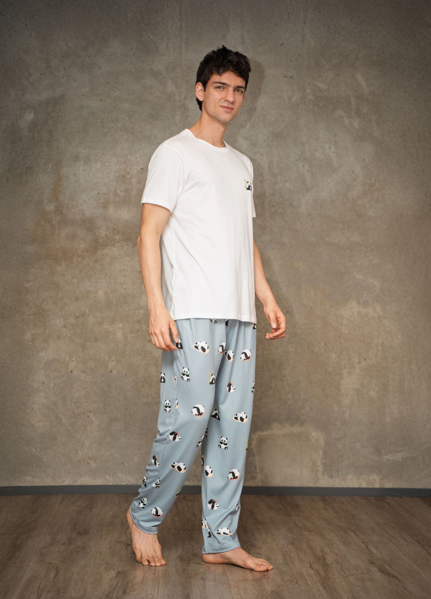 Conjunto Pantalón Pandas - Gris Azulado - imagen 3
