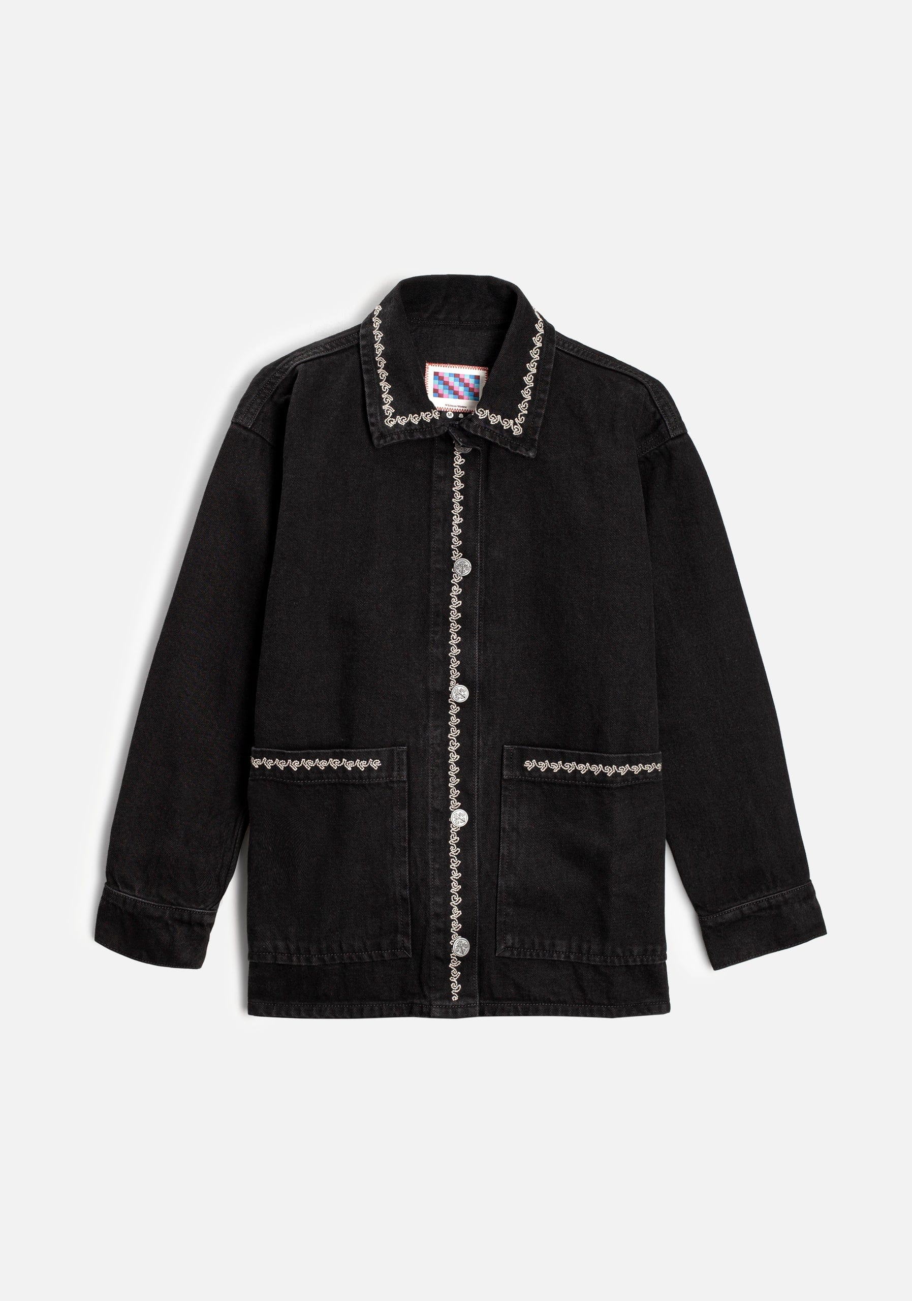 Chaqueta M Violetta Denim Bord. Negro - imagen 2