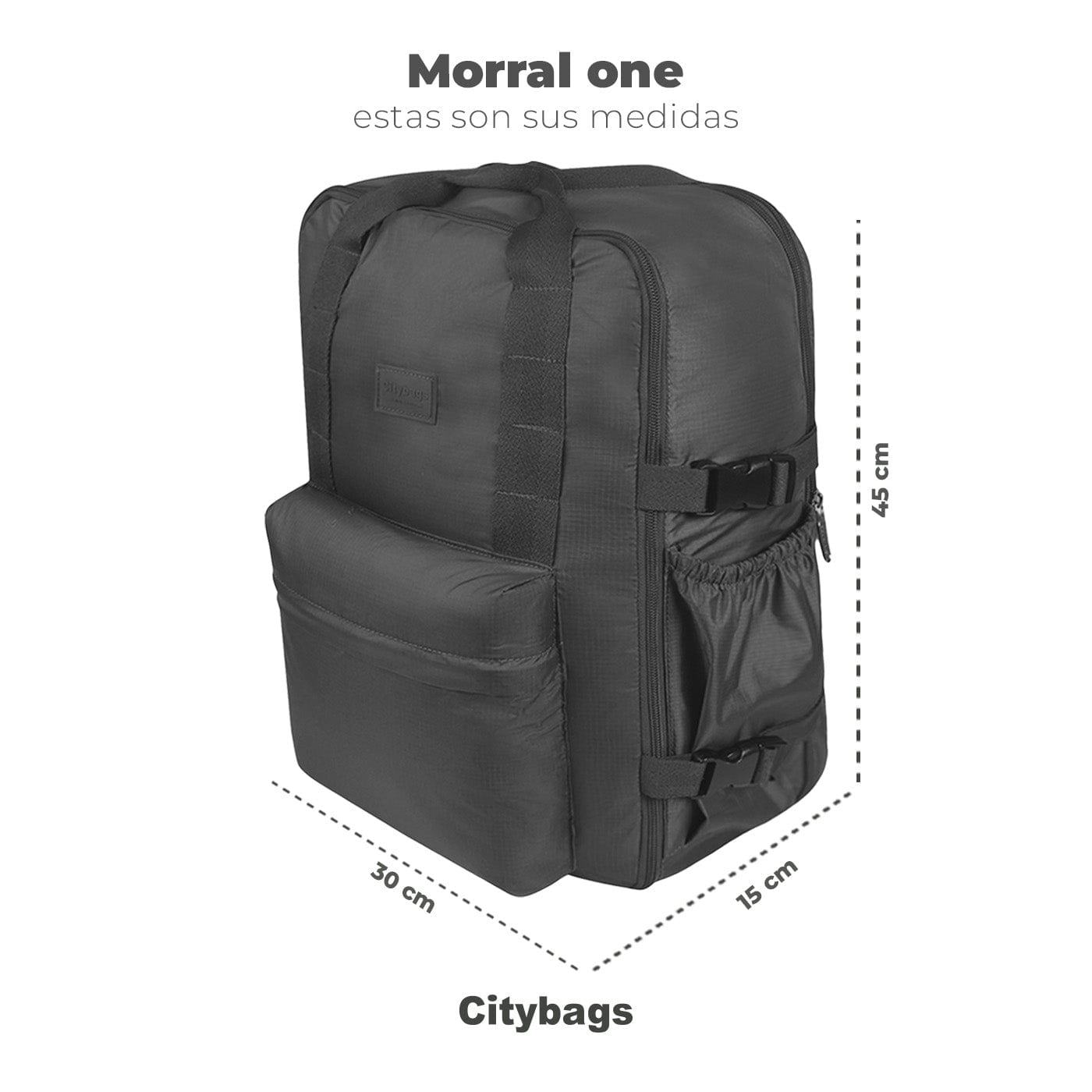 Morral One Citybags Light Rosado Pastel - imagen 9