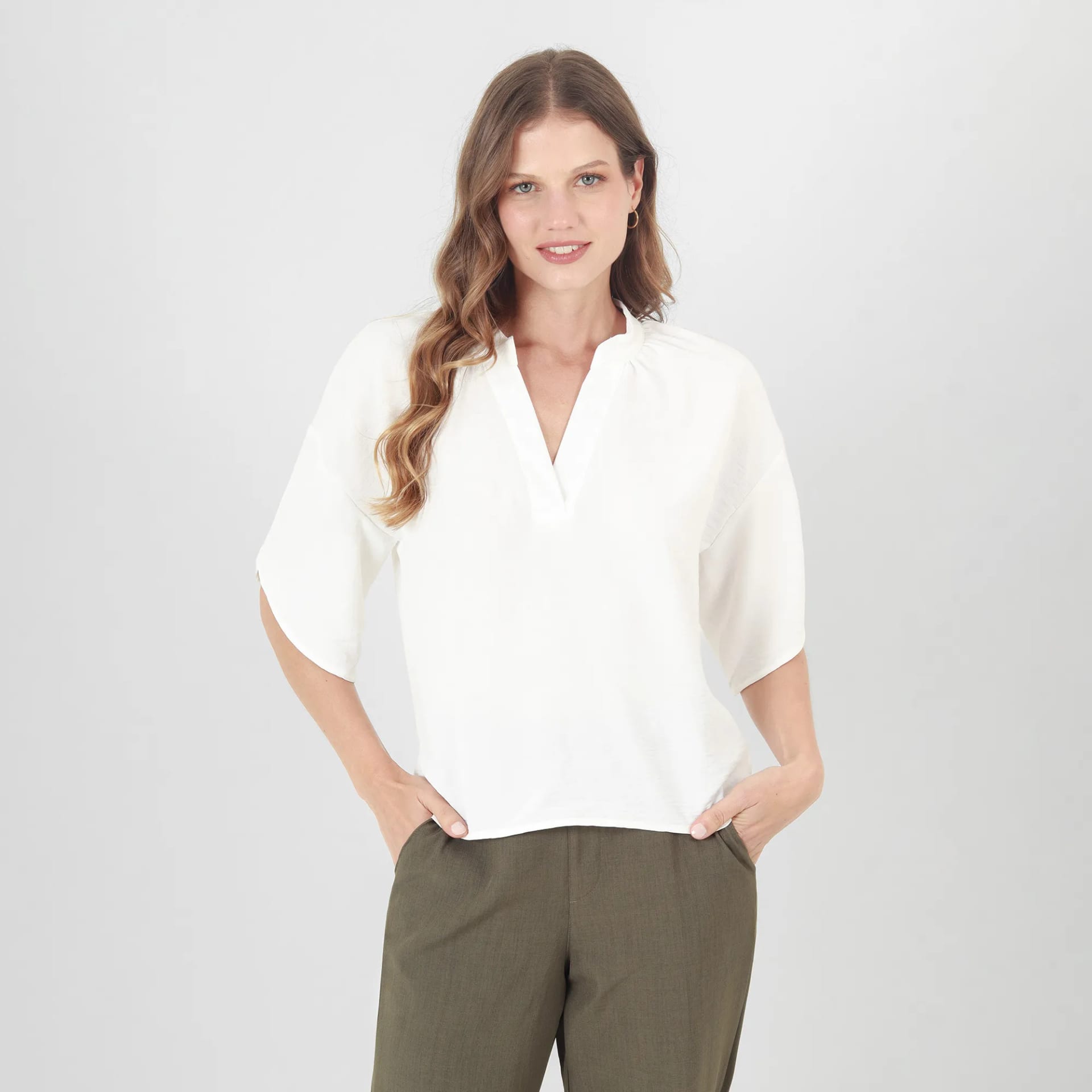 Blusa Cuello Neru Manga Corta - imagen 11