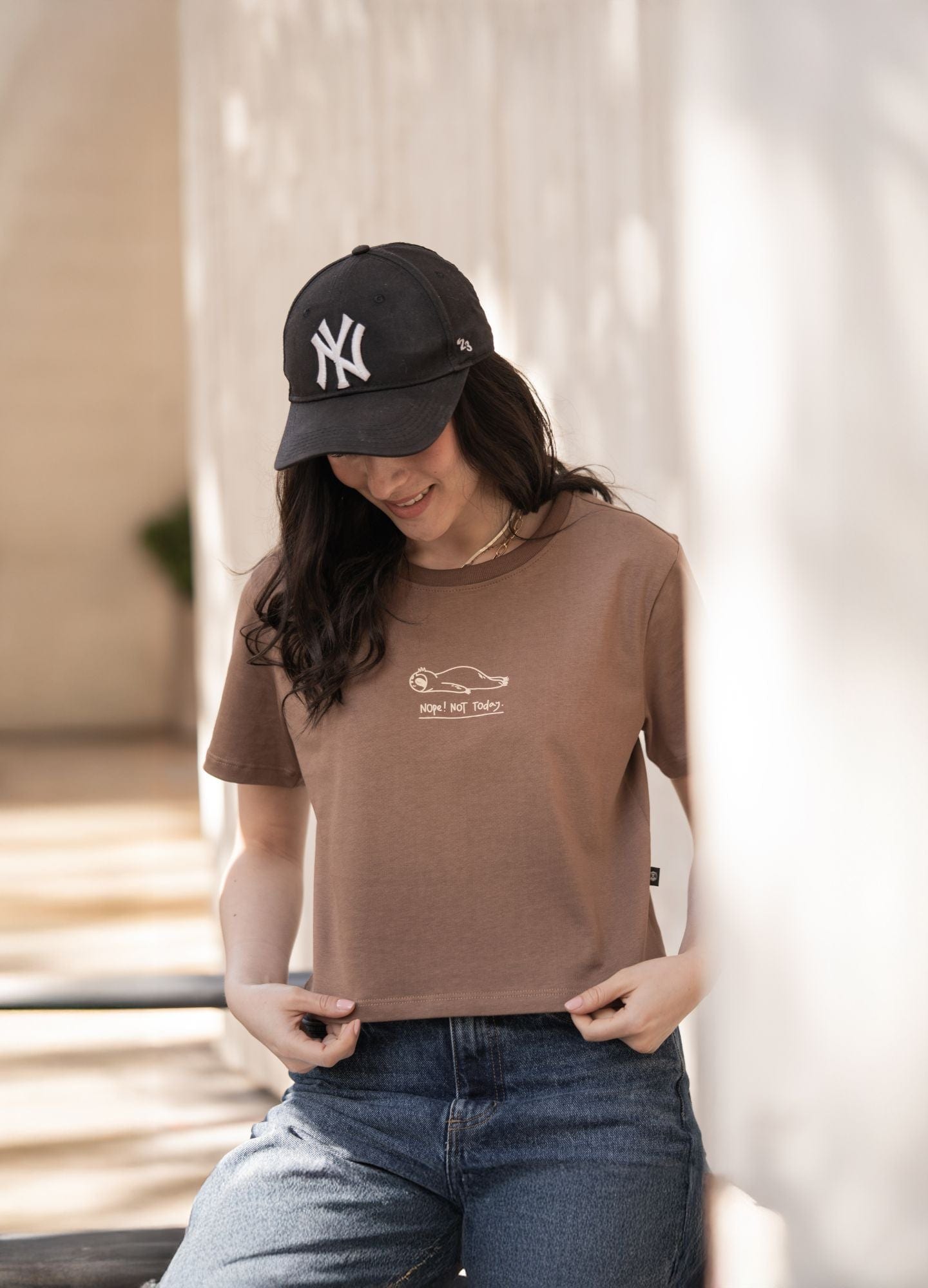 Nop Today Crop Top – Cafe - imagen 3