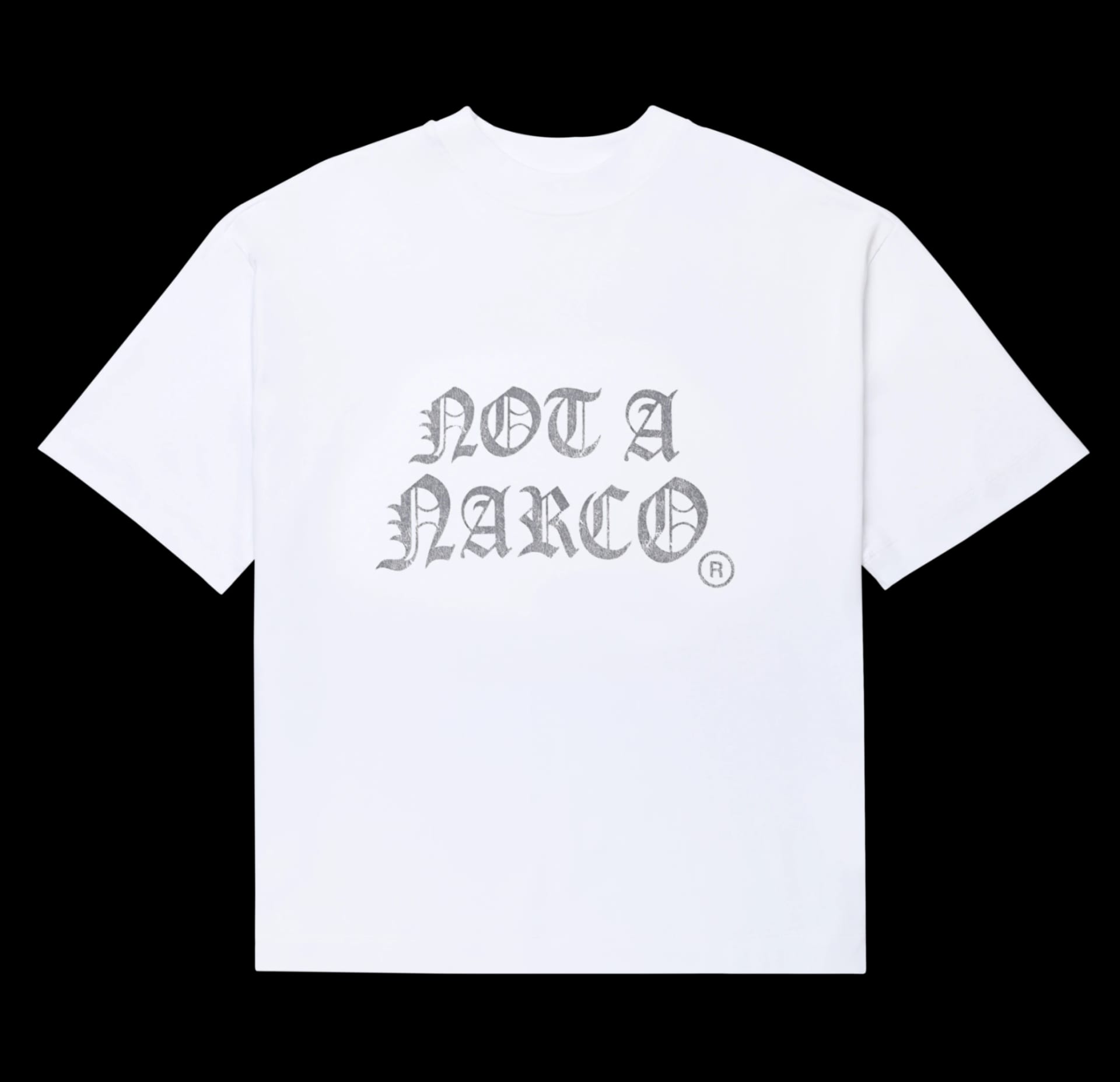 NOT A NARCO WHITE T-SHIRT - imagen 1