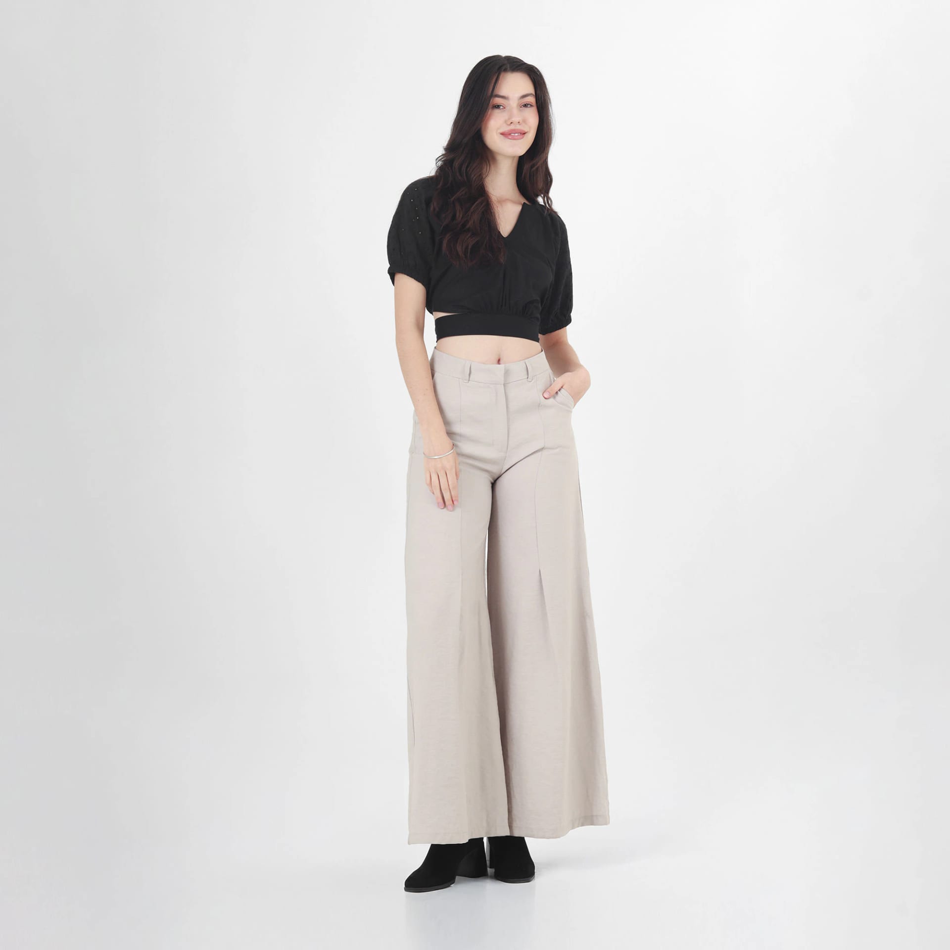 Blusa Cuello V Manga Corta - imagen 5
