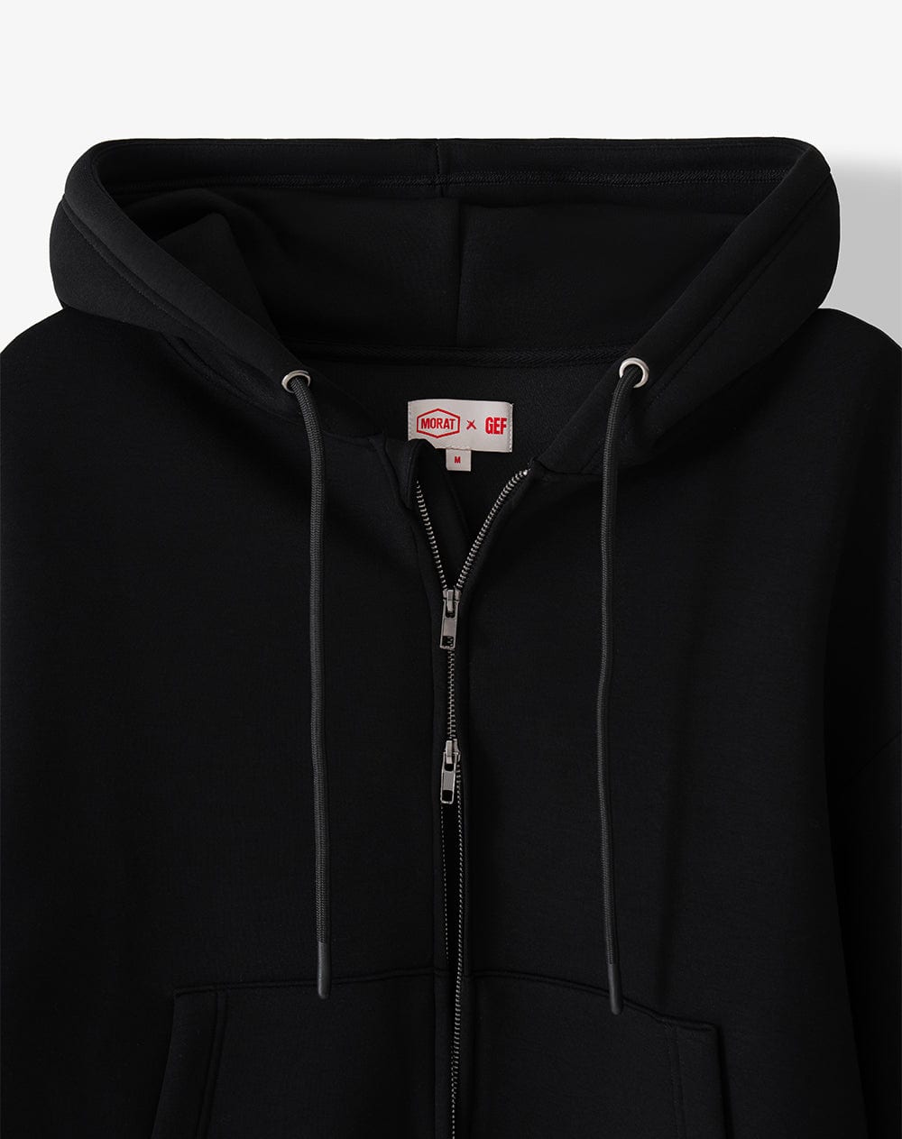 Buzo tipo hoodie negro unisex GEF | MORAT - imagen 9