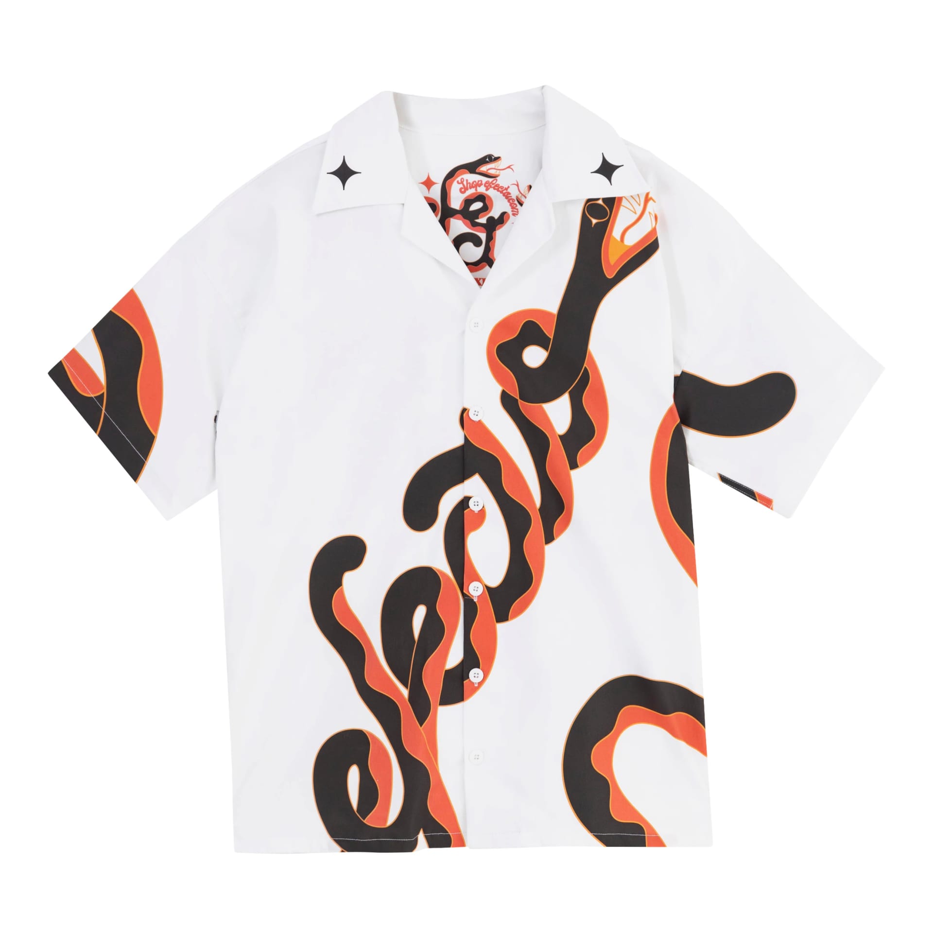 CAMISA EFECTO SNAKES BLANCA - imagen 1