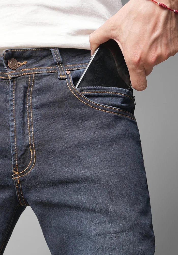 Jean para Hombre Azul Oscuro con Dirty - imagen 3