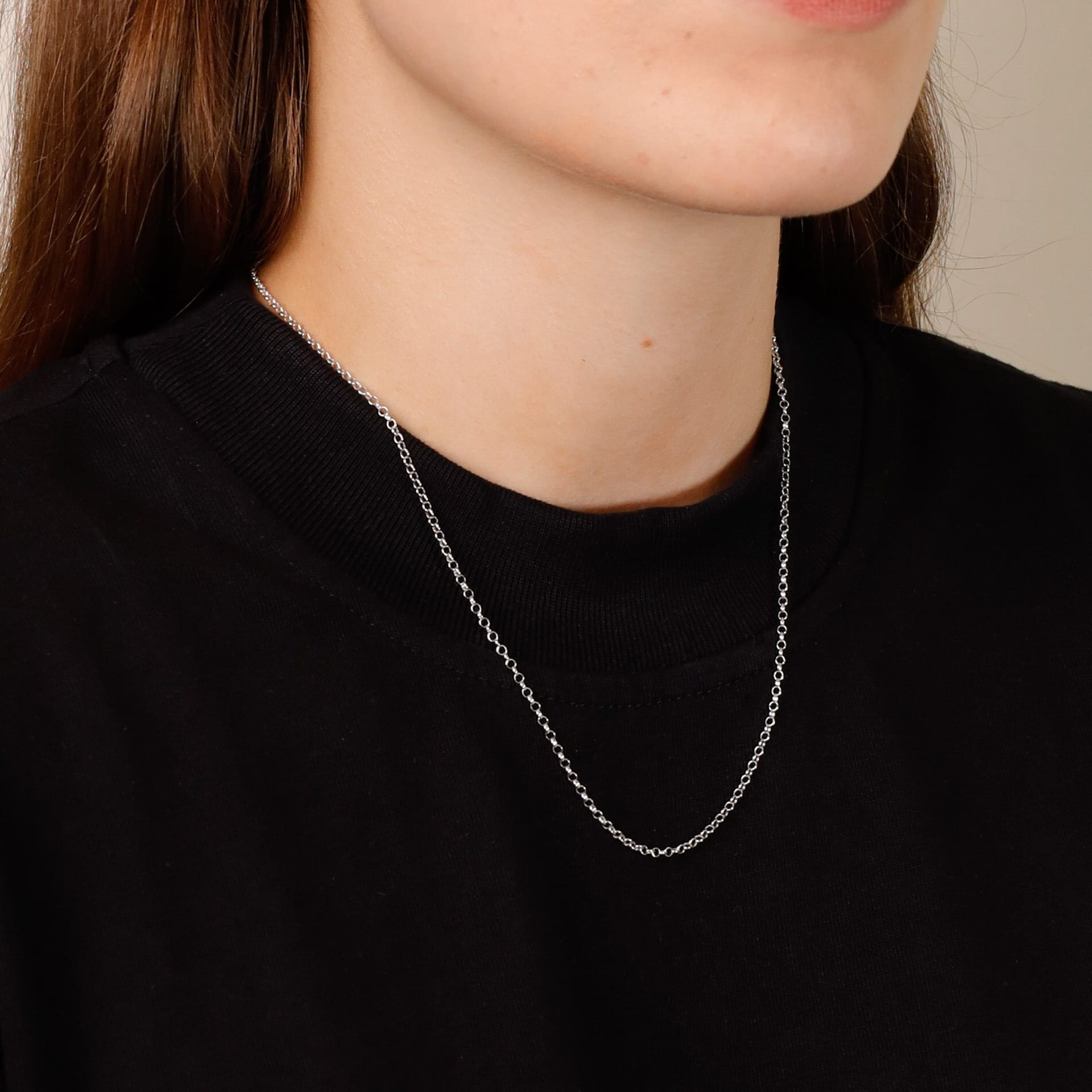 Single Cadena Plata 42cm - imagen 2