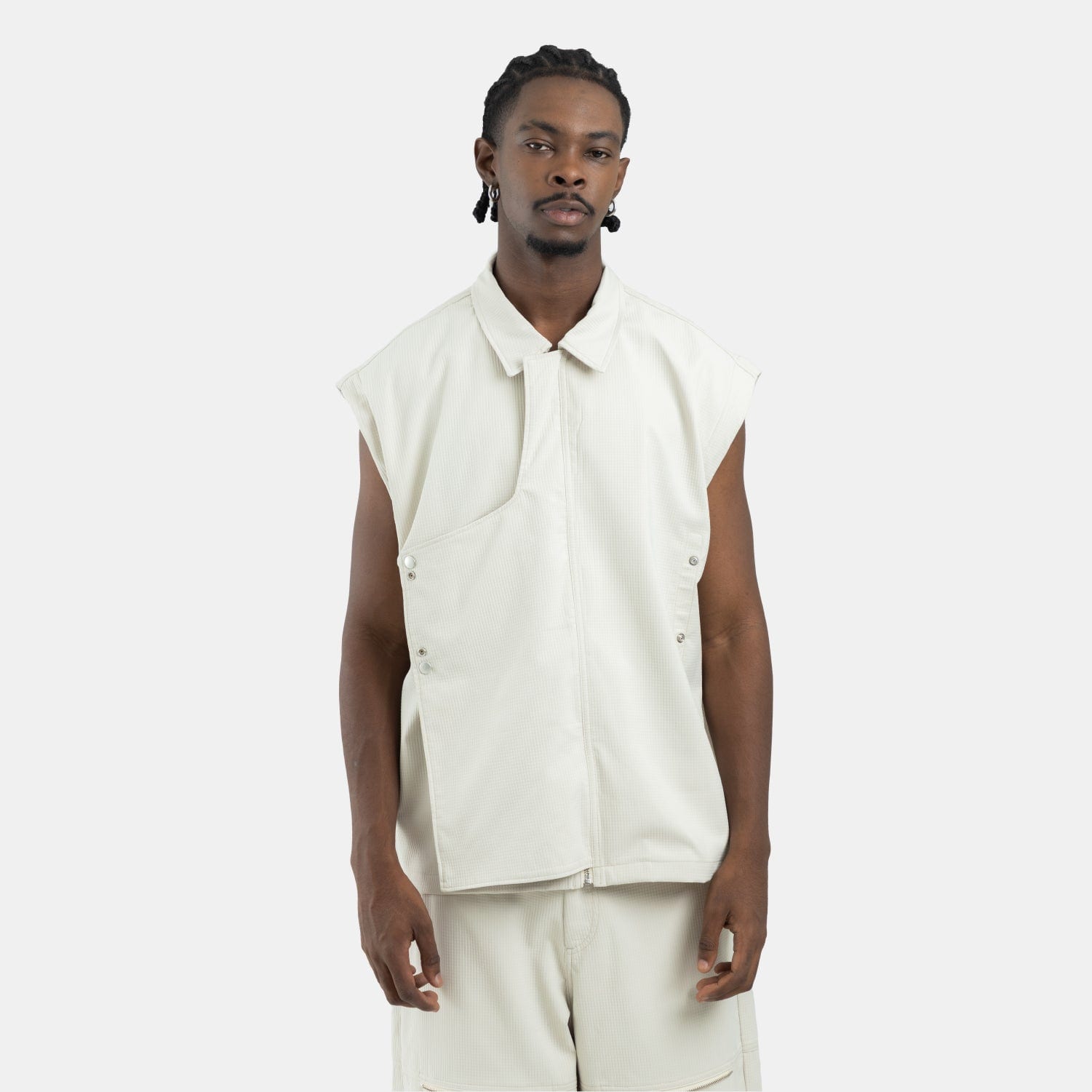Convertible Utility Jacket Beige - imagen 1