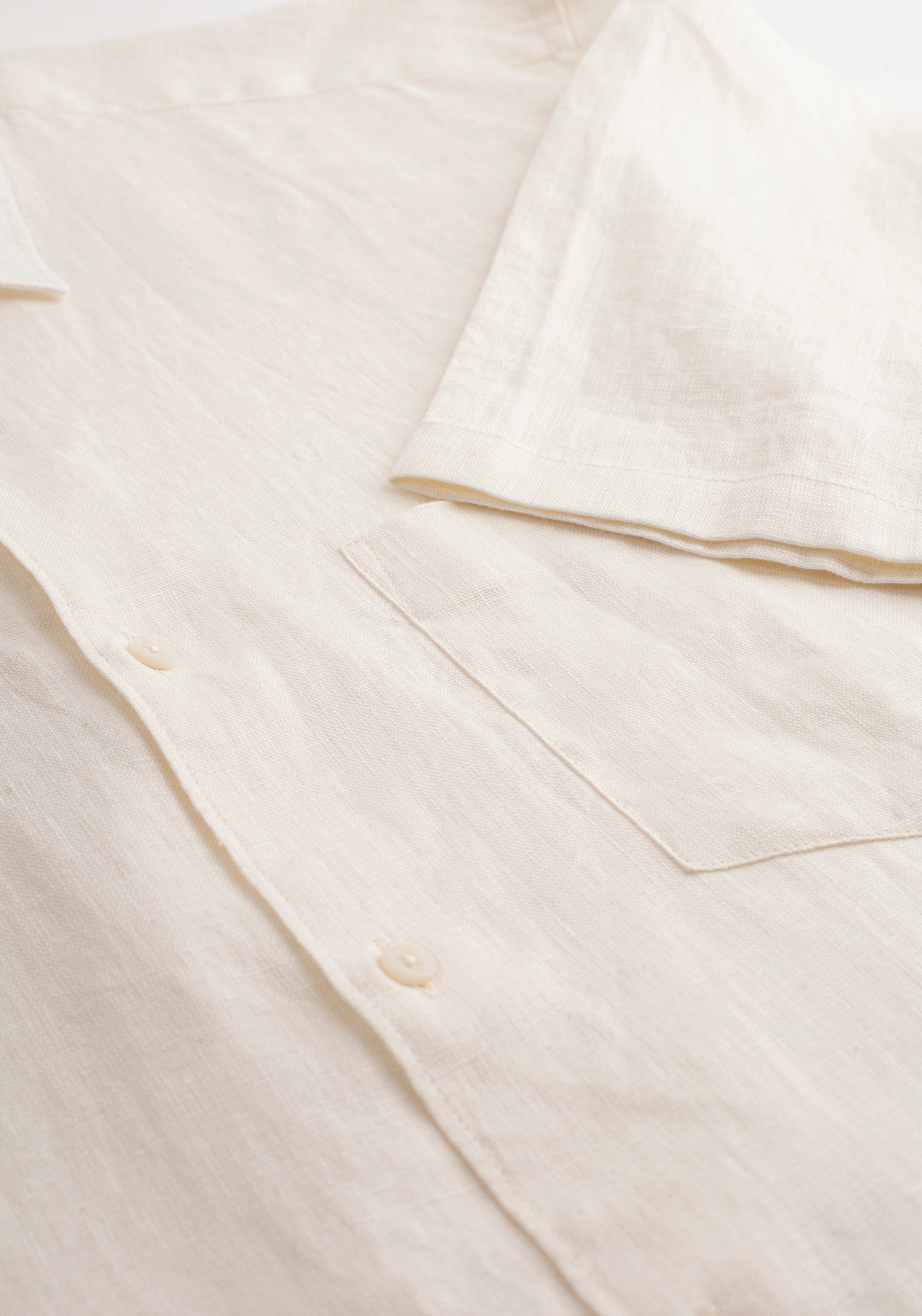 Camisa H Harlem Unicolor Marfil - imagen 2