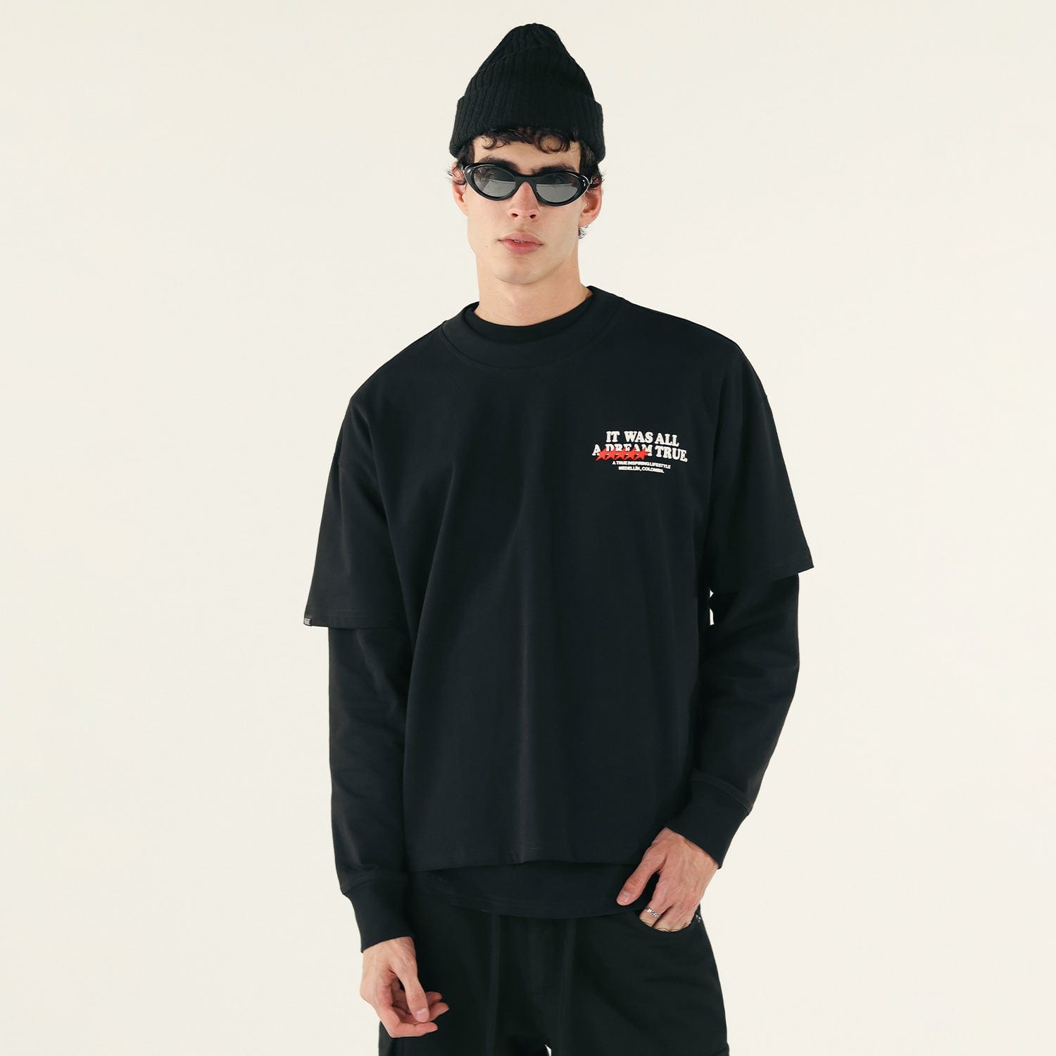 Dream True Boxy T-Shirt - Black - imagen 2