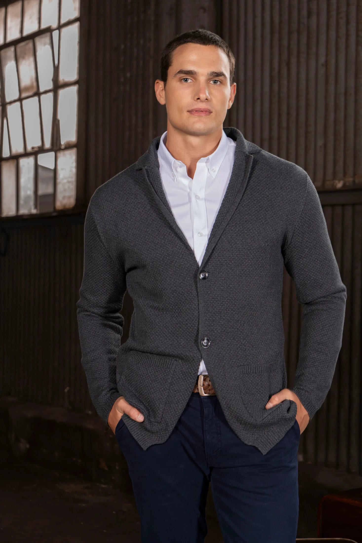 Blazer Bermond Hombre Gris Oscuro - imagen 1