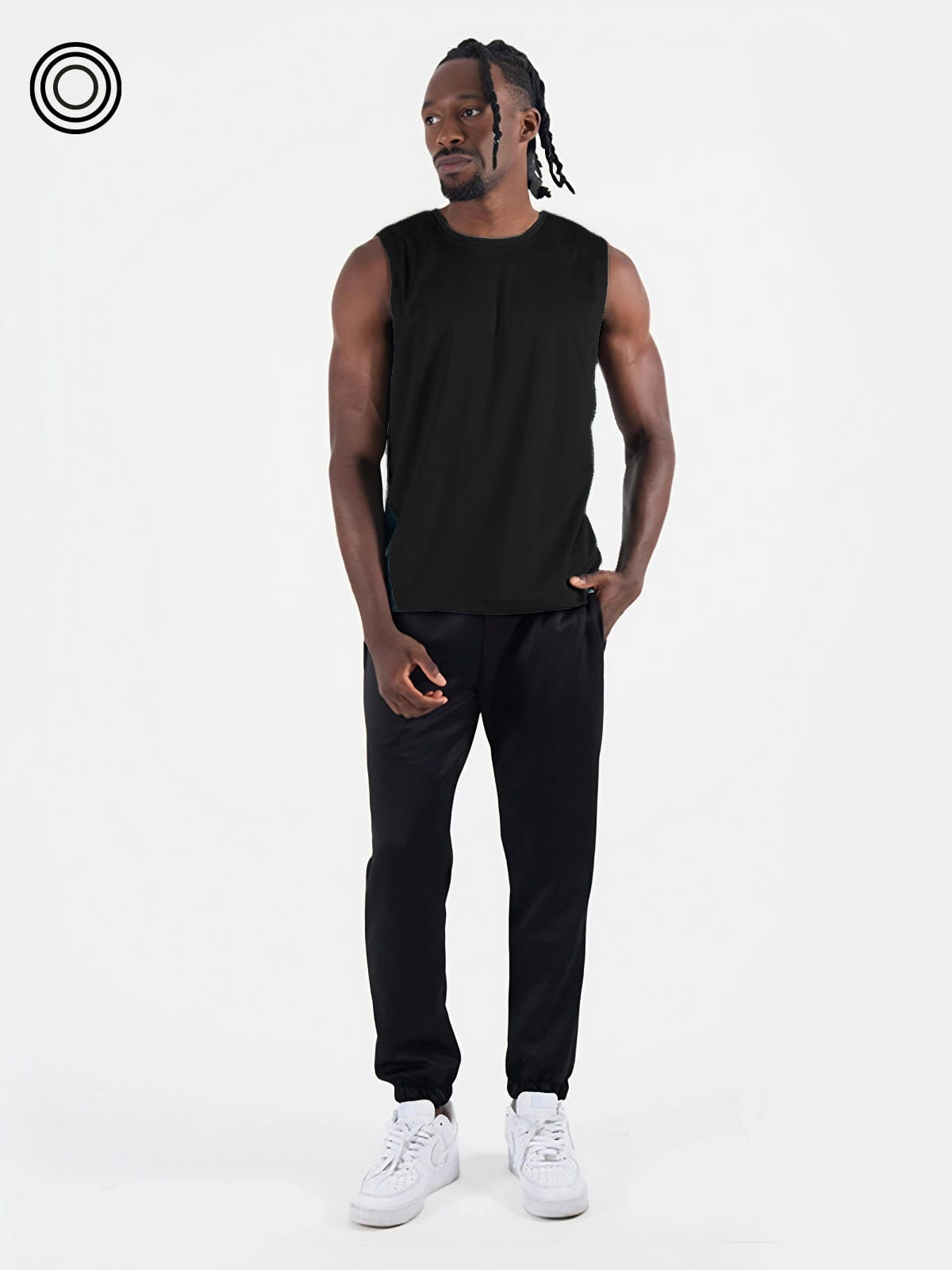 Camisilla hombre mesh negra - imagen 2