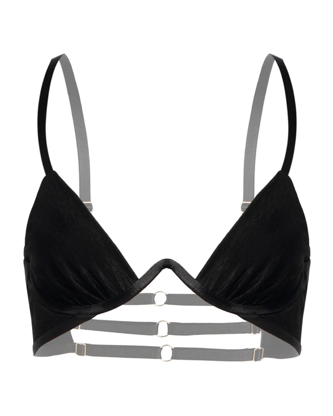 Brasier brillante - SO SEXY NEGRO Talla: XL - imagen 2