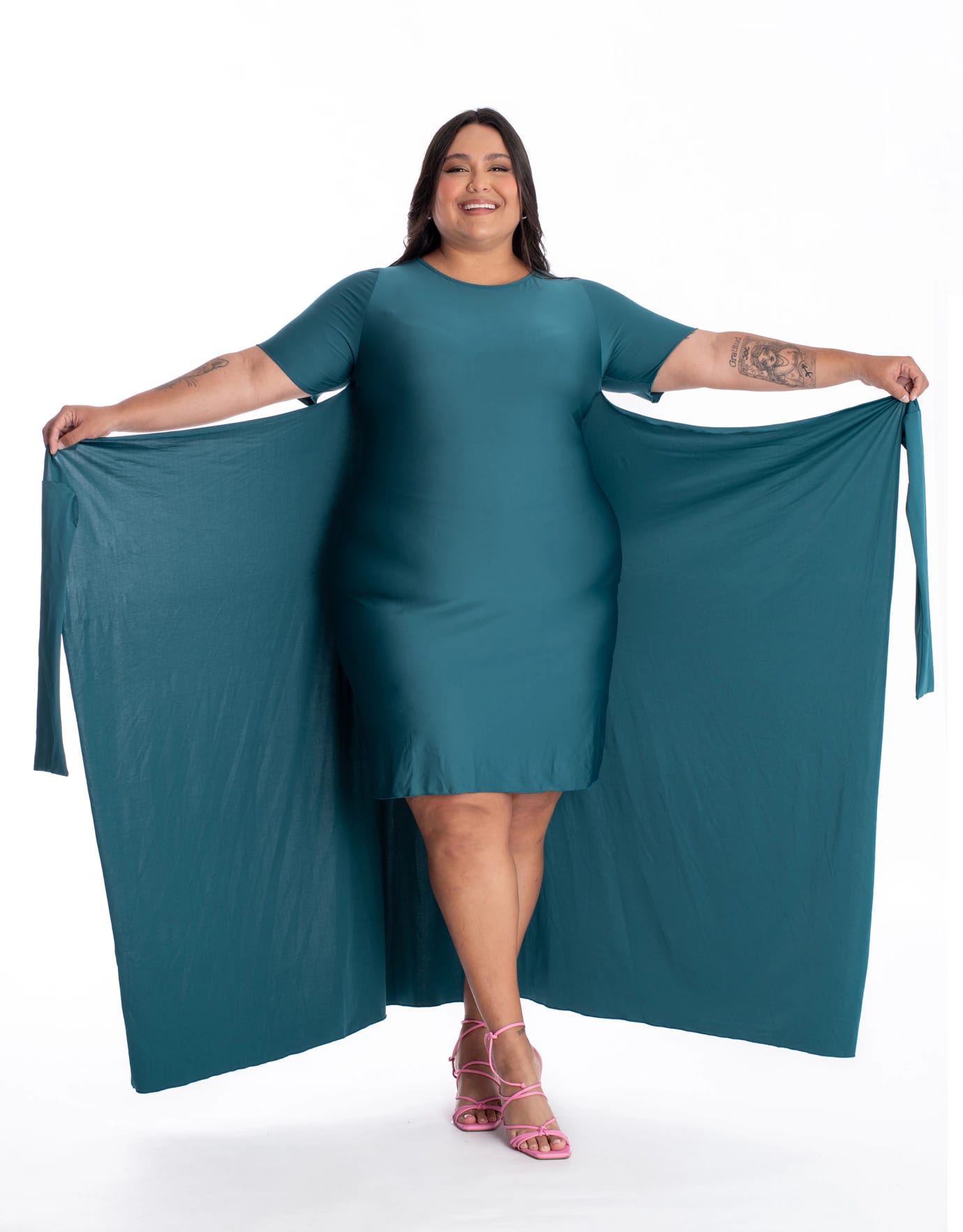 Vestido Diverso Petróleo - imagen 5