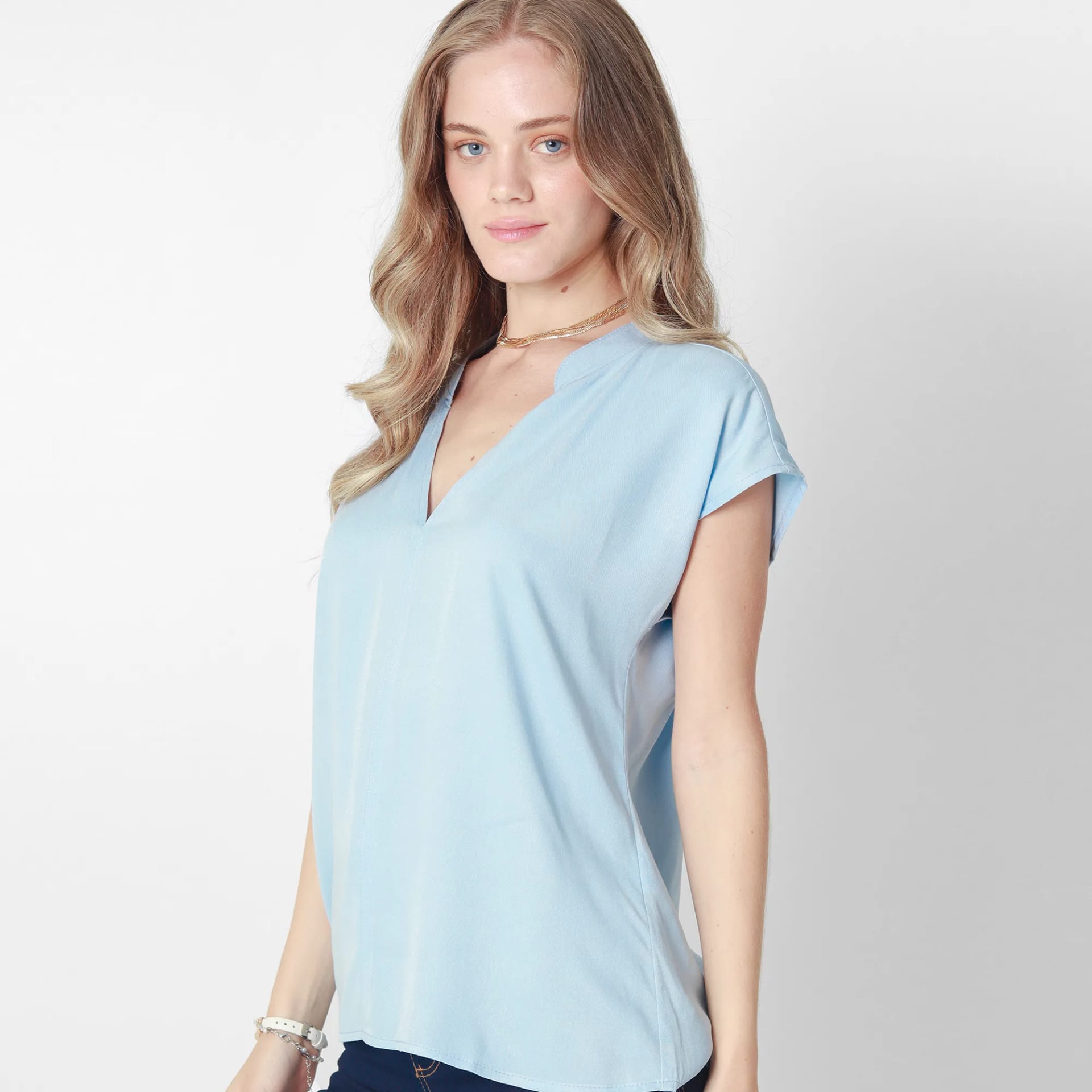 Blusa Cuello Neru Manga Corta - imagen 4