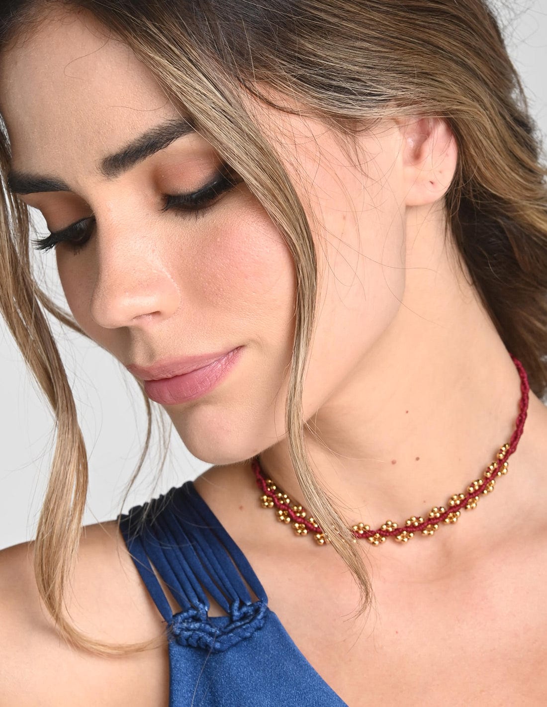 Choker Nayara Red Wine - imagen 2