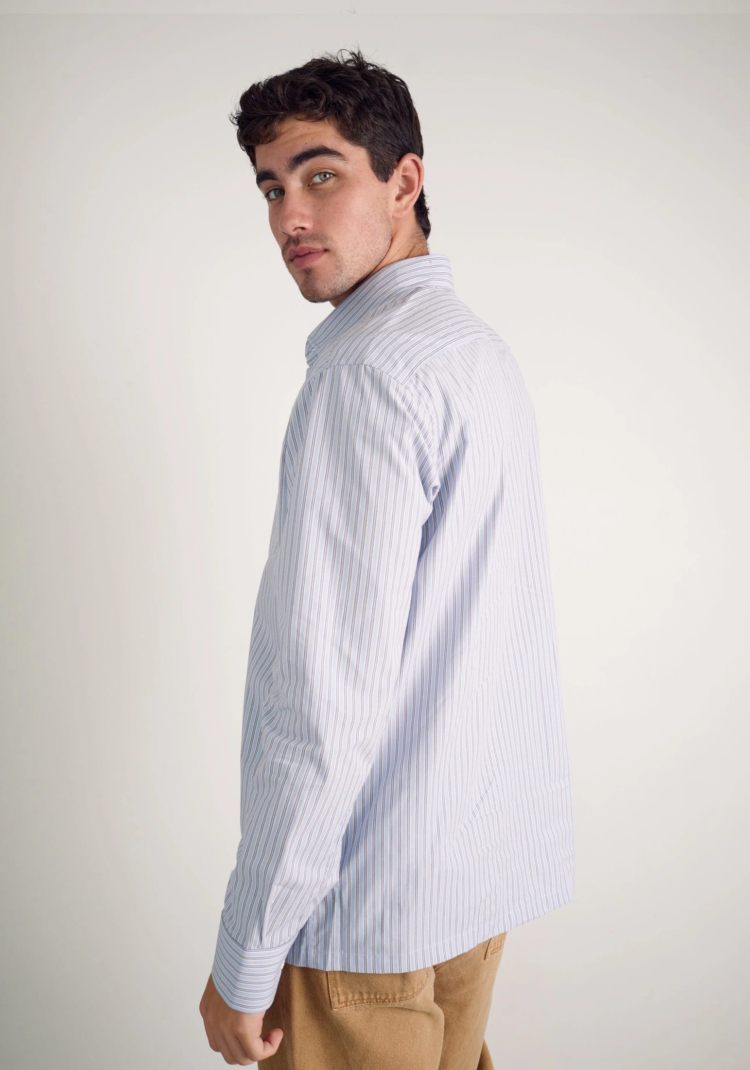 Camisa H CI Jamaica Rayas Grd Azul Claro - imagen 6