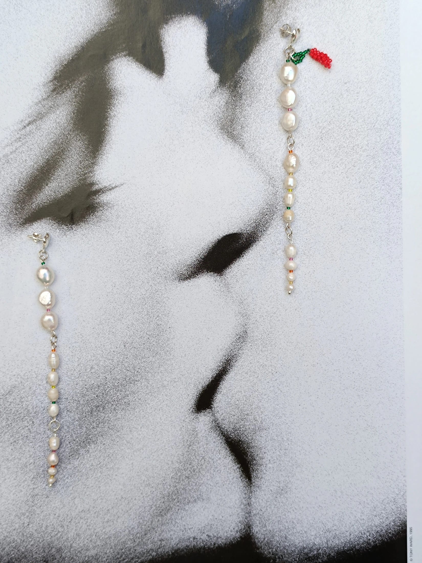 ASCENDING PEARL EARRINGS - imagen 2
