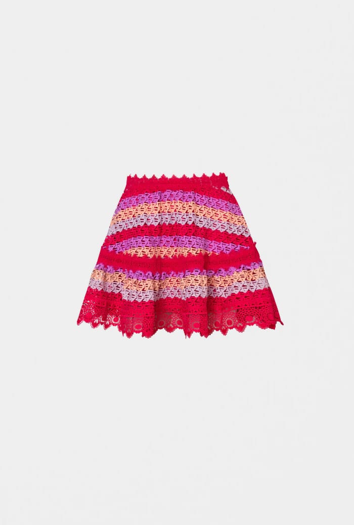 SOLEDAD MINI SKIRT RASPBERRY - imagen 1
