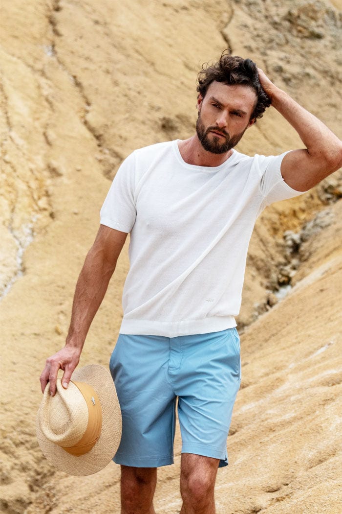 CAMISETA DE PUNTO BLANCA - imagen 2