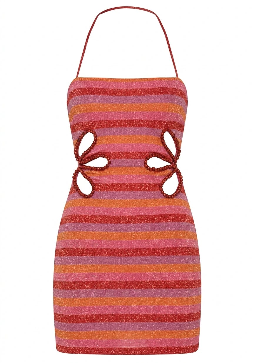 ROSITA DRESS RASPBERRY RAINBOW - imagen 1